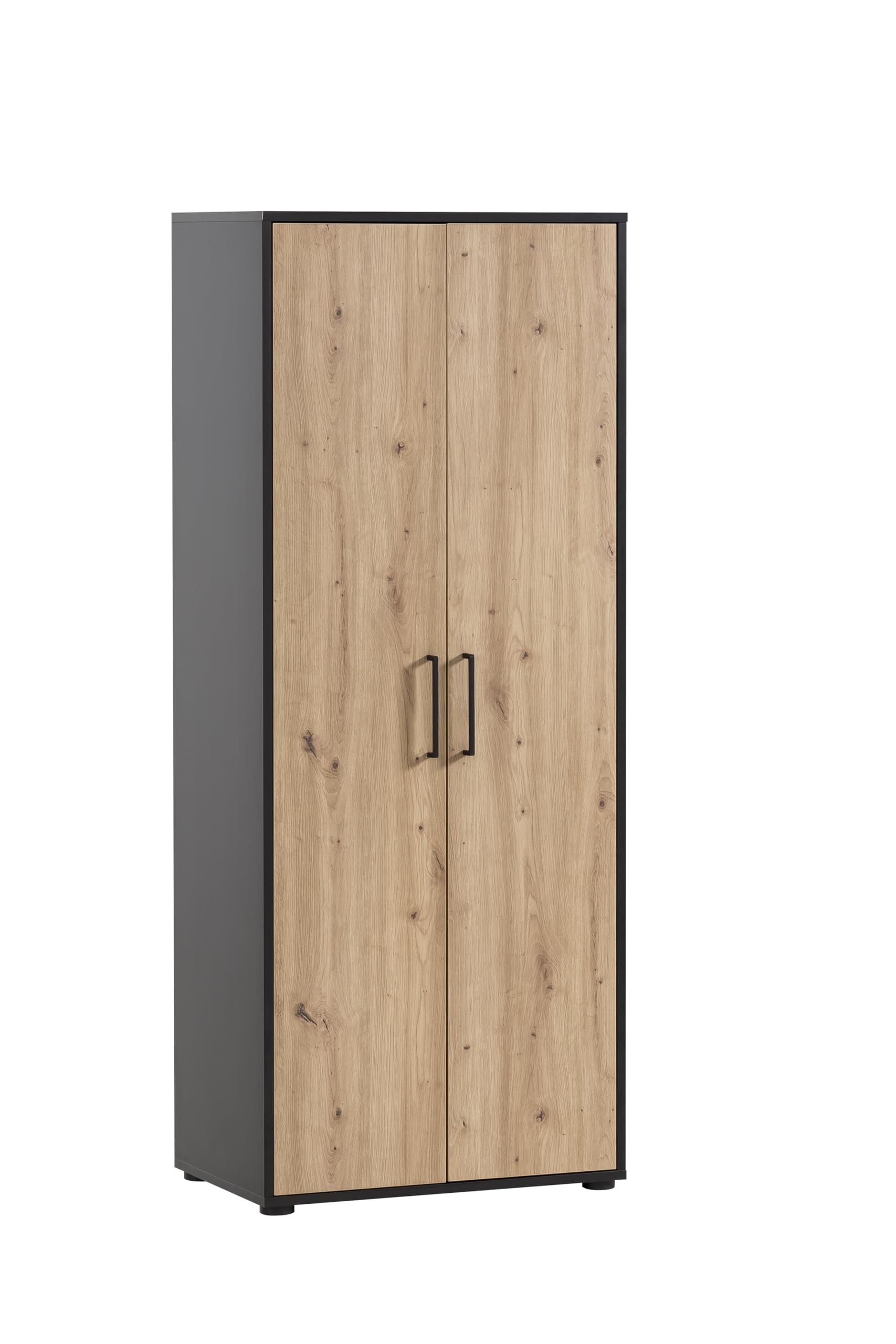 Schildmeyer Aktenschrank Aino 701866, Artisan Eiche Dekor/schwarz matt, 65 x 41 x 163,6 cm