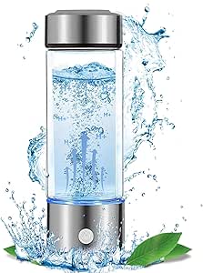 LOZLTX Bouteille D'eau à Hydrogène Nouvelle Technologie 2025 [Double Teneur En Hydrogène NO.1]Bouteille D'eau D'hydrogène De 420 Ml [H2-Elektrolyse – 5000PPB]Les Métaux Lourds Améliorent L'eau En 3
