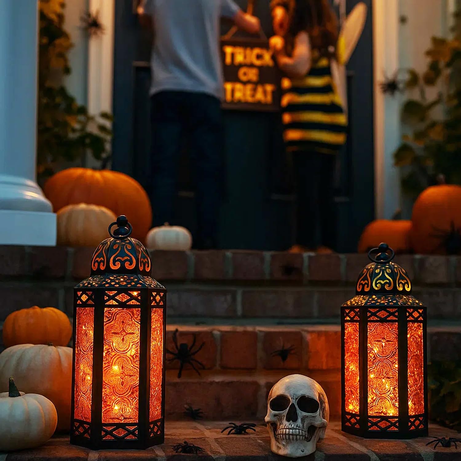 Amazon.co.jp: Vela Lanterns 10.5インチ メタル モロッコ 装飾 LED