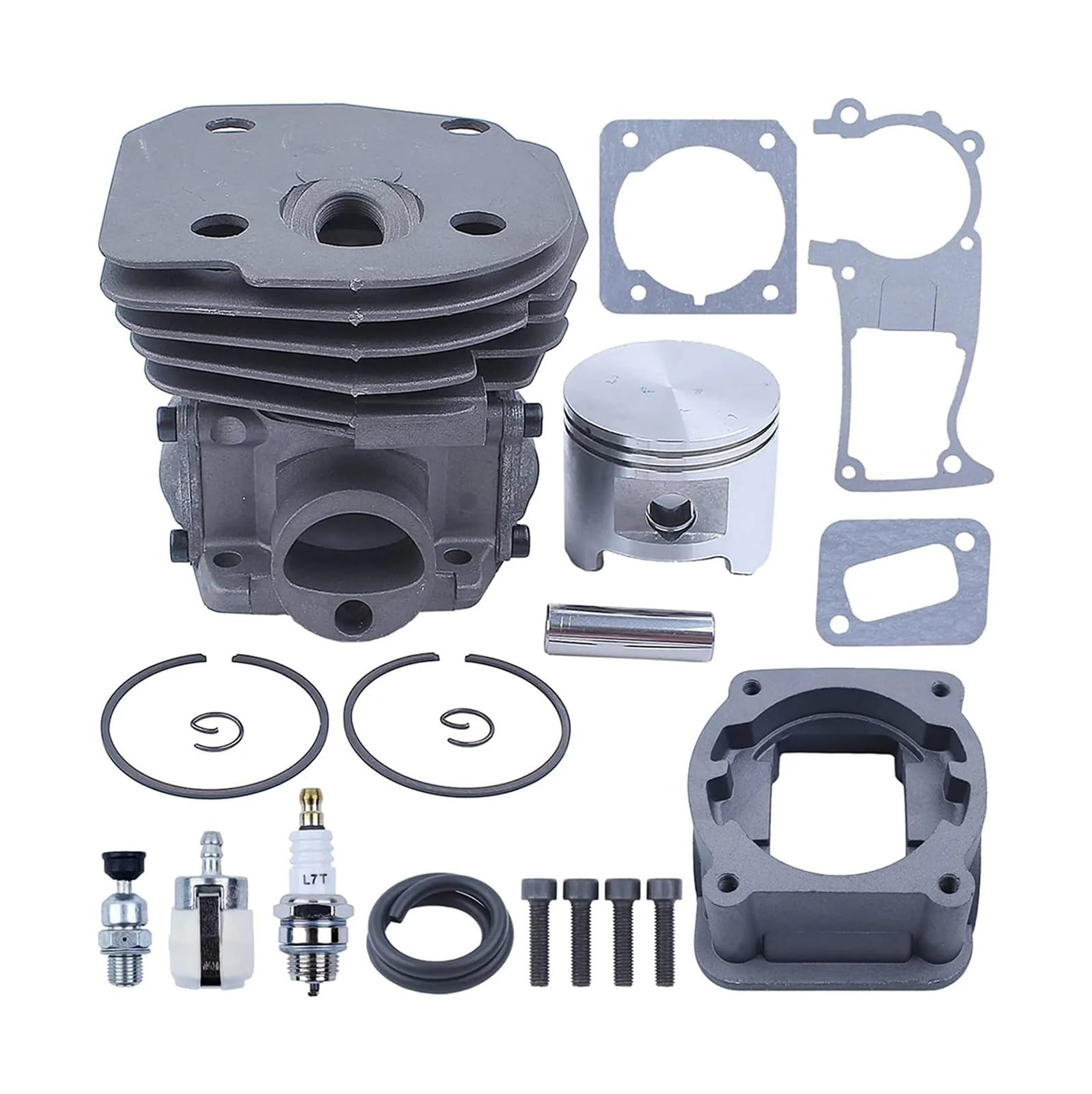 Filtro de línea de Combustible de Junta de Cacerola de Motor de Cilindro de 45mm for motosierras de Gasolina de 2 Tiempos 353 351 350 346XP