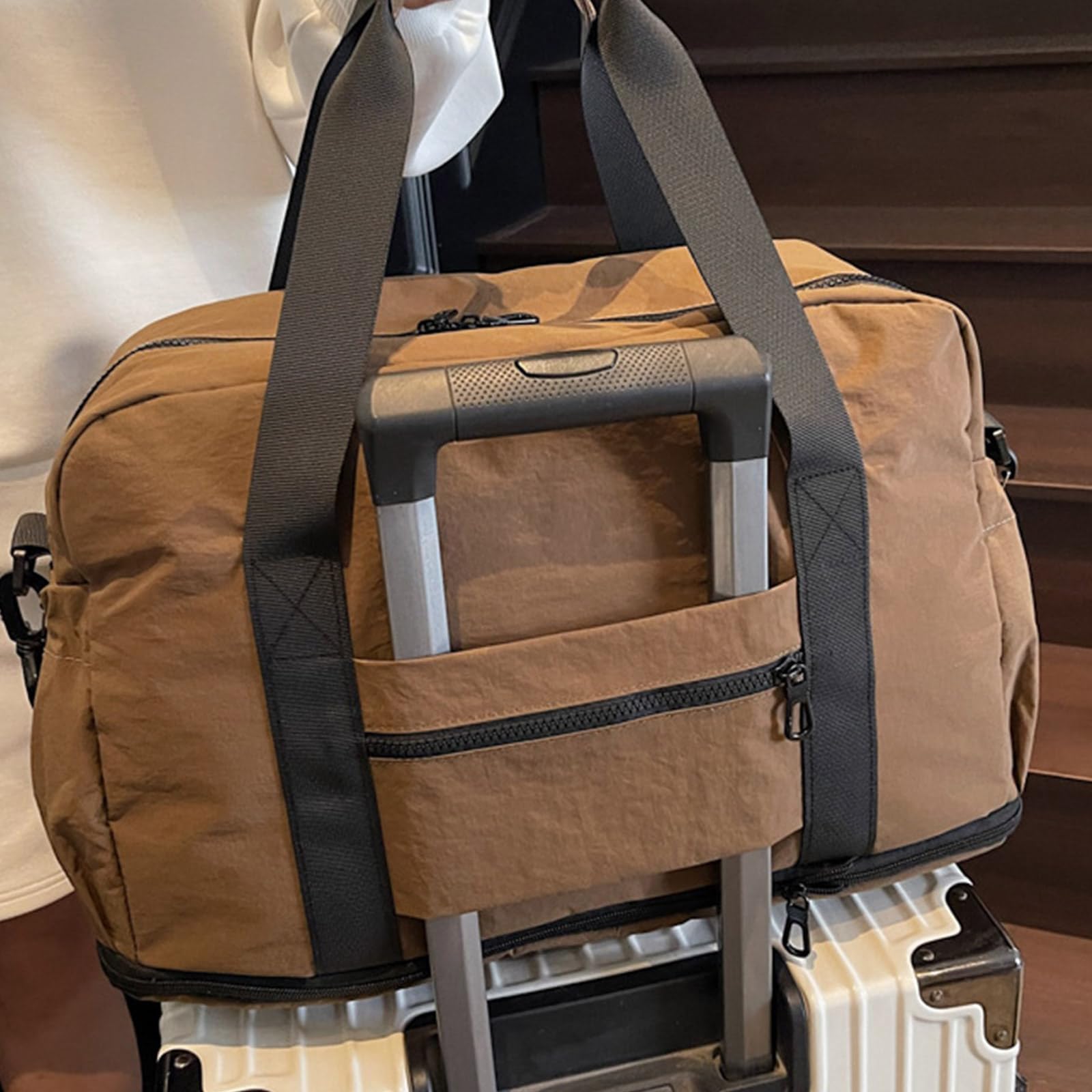 Bolsa de Gimnasio para Deportes de Yoga, Bolsa de Lona de Viaje Plegable para Llevar los Fines de Semana, Bolsas Impermeables para Mujer, Bolsas de Noche para Yoga, Bolsa de Deporte Deportiva