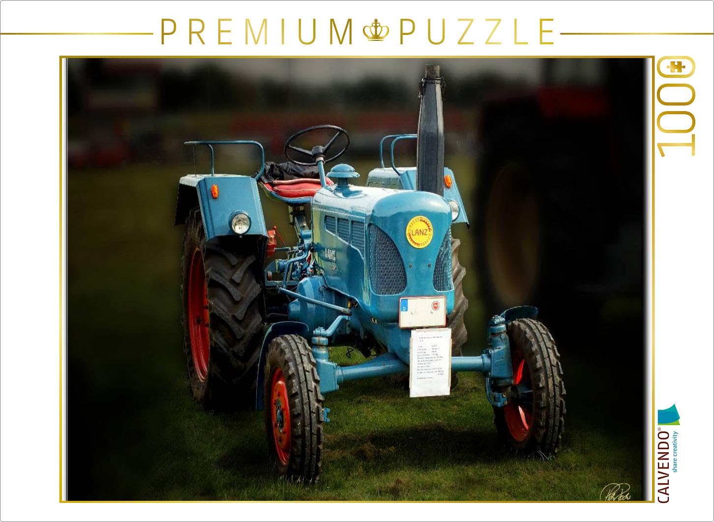 Trattore Oldtimer Lanz Bulldog 1000 pezzi Puzzle orizzontale