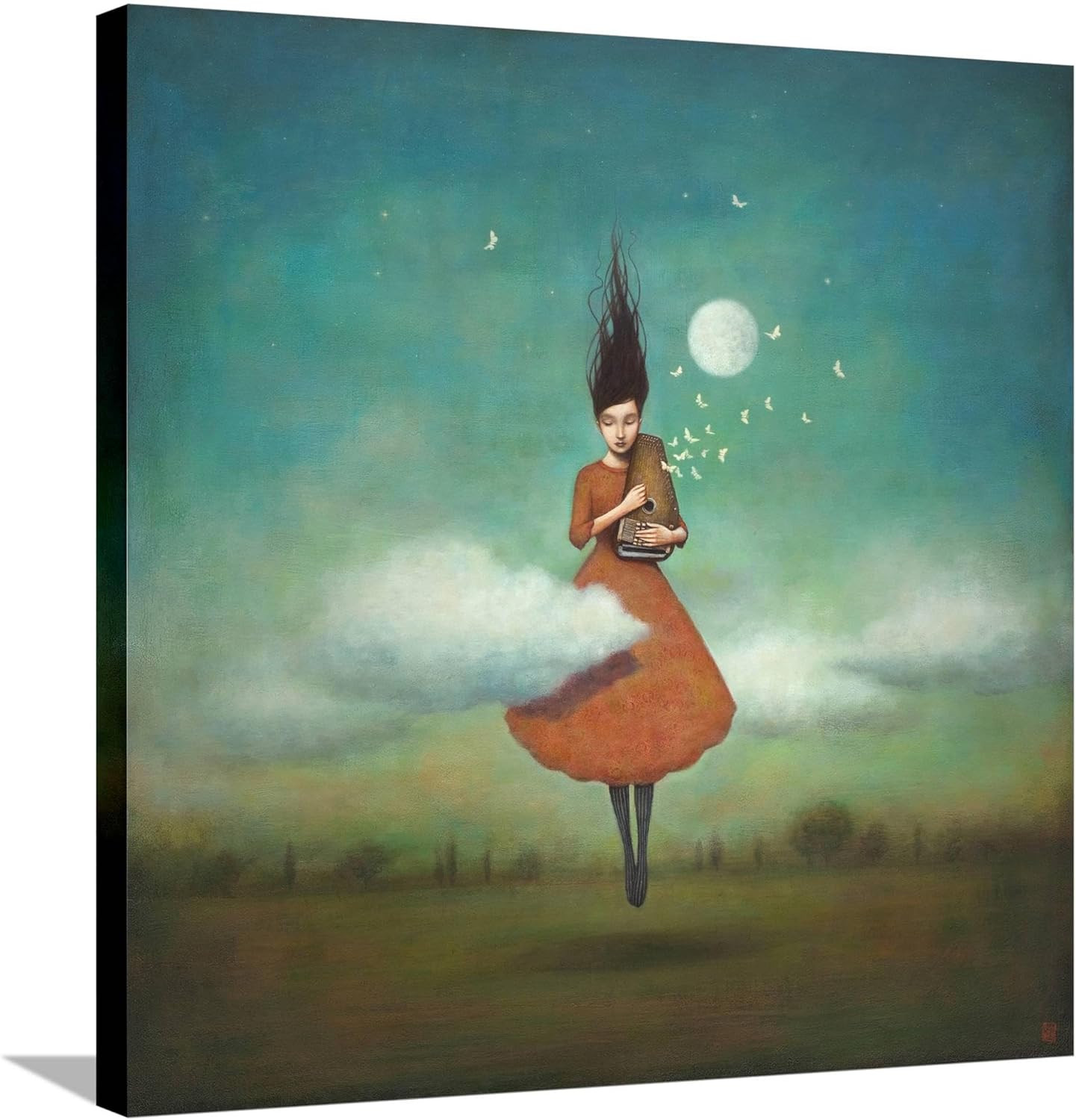 ART.COM Wall Art Print High Notes for Low Clouds by Duy Huynh, 16x16