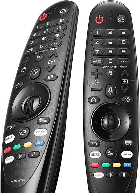 Magic Remote for LG UHD OLED QNED NanoCell Webos Smart TV Magic Remote Control Replacement AKB75855501 AN-MR20GA MR19BA MR21 MR22 MR23 MR24 GA GN GC MR18BA MR650A, with Voice and Pointer Function