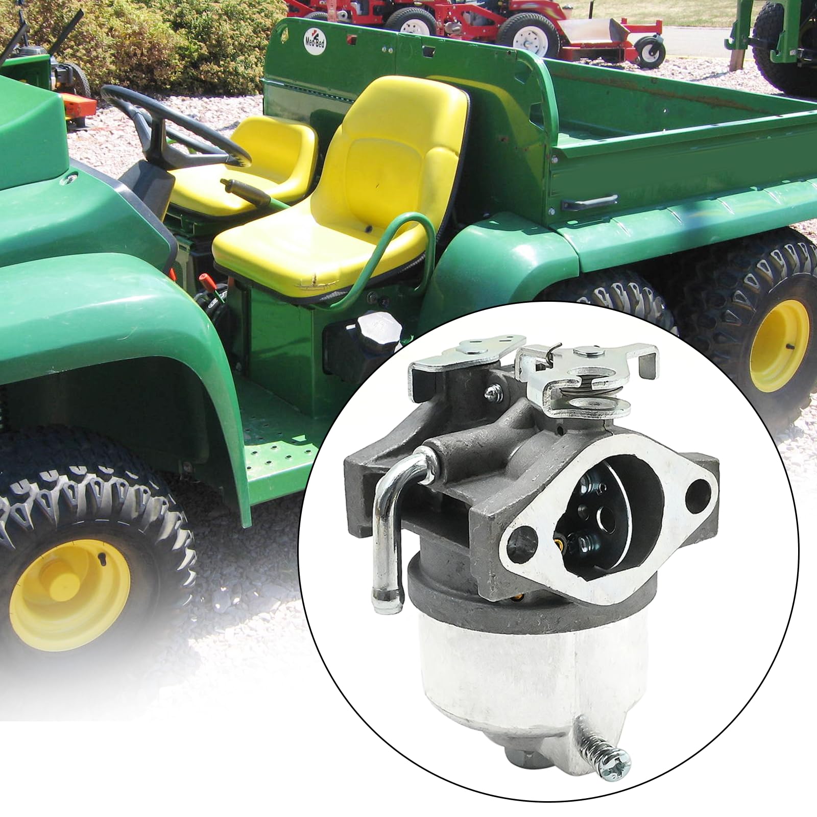Anxingo AM122006 Kit de carburador, repuesto para motores John Deere 6X4 Worksite Gator, sustituye a 32256 32214 M113714