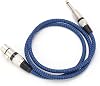 XLR Microphone Guitar Cable, 6.5 TS to Female 6.35 Audio Cable for Mixer, Guitar Instrument Parts Accessories for Replacement1m3.3ft