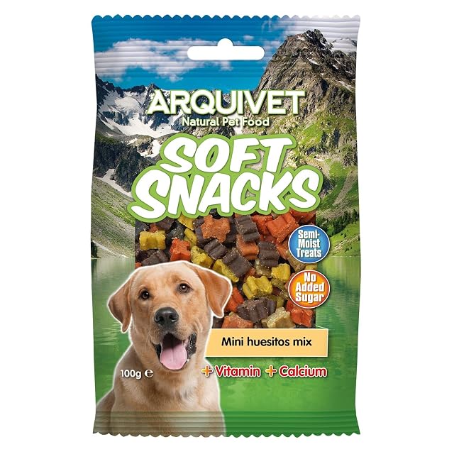 Arquivet Soft Snacks para Perro Mini huesitos Mix, 100 g (Paquete de 1)