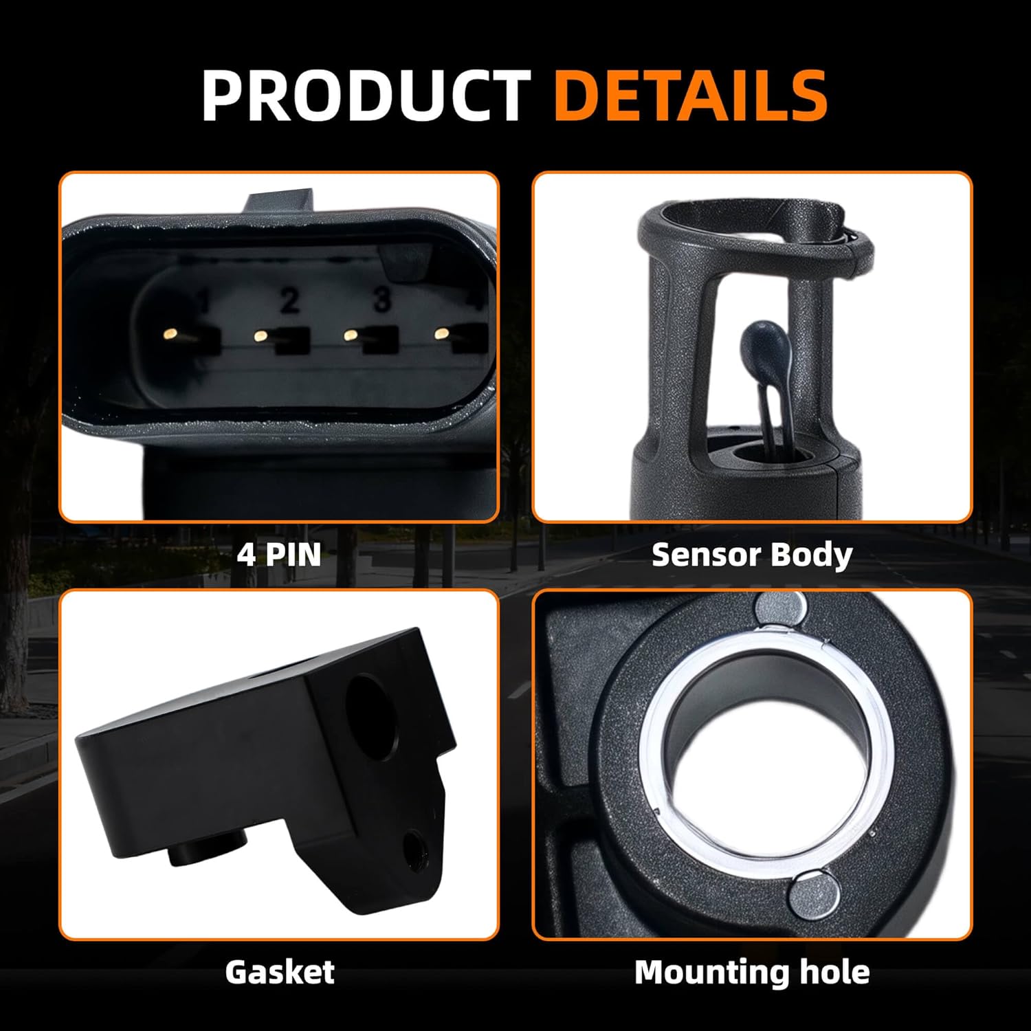 Intake Air Pressure and Temperature Sensor MAP Sensor+Spacer Kit Compatible with GMC Sierra Chevrolet Silverado 2500HD 3500HD 6.6L Diesel Engine Replace 12681993 12707766