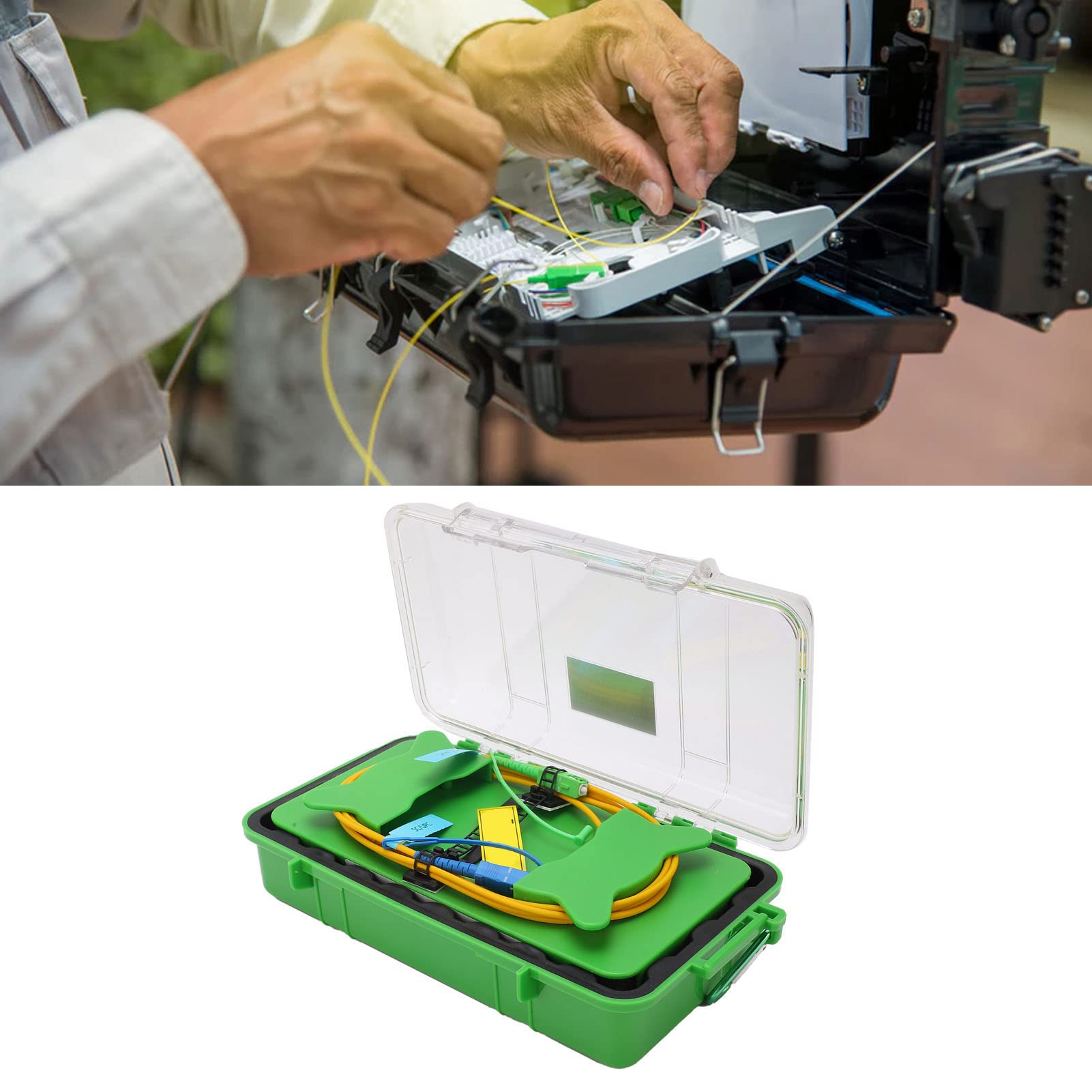 Câble de Lancement OTDR avec Boîte de Raccordement à Fibre Optique Monomode SC à SC UPC pour Test et Raccordement de Fibres Optiques