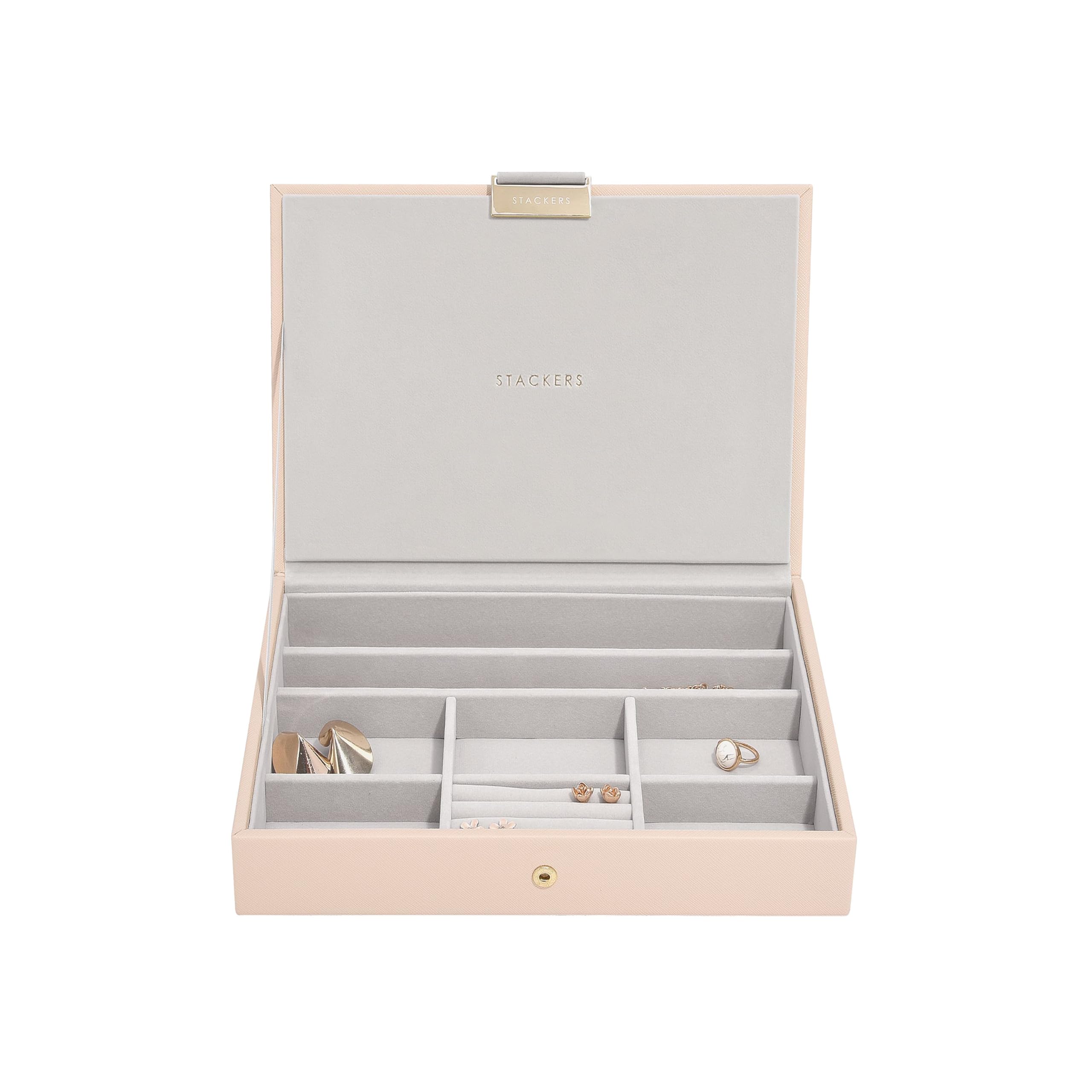 Stackers Blush Woven Classic Jewellery Box Lid