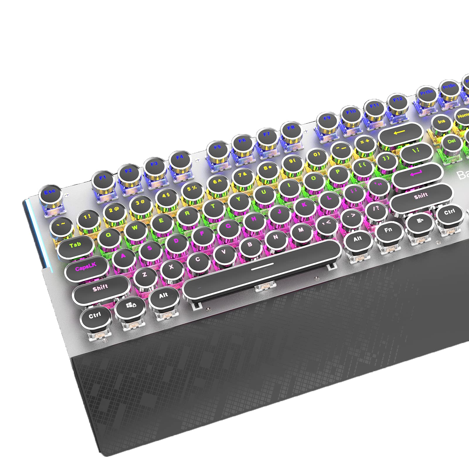 Basaltech Typewriter Style Mechanical Keyboard with Collapsible Wrist