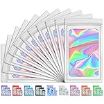 TIFICAL 100PCs Holographic Bags | Smell Proof & Resealable Packaging for Lashes, Press On Nails & Jewelry | Small Business/Home Storage with Sample Baggies