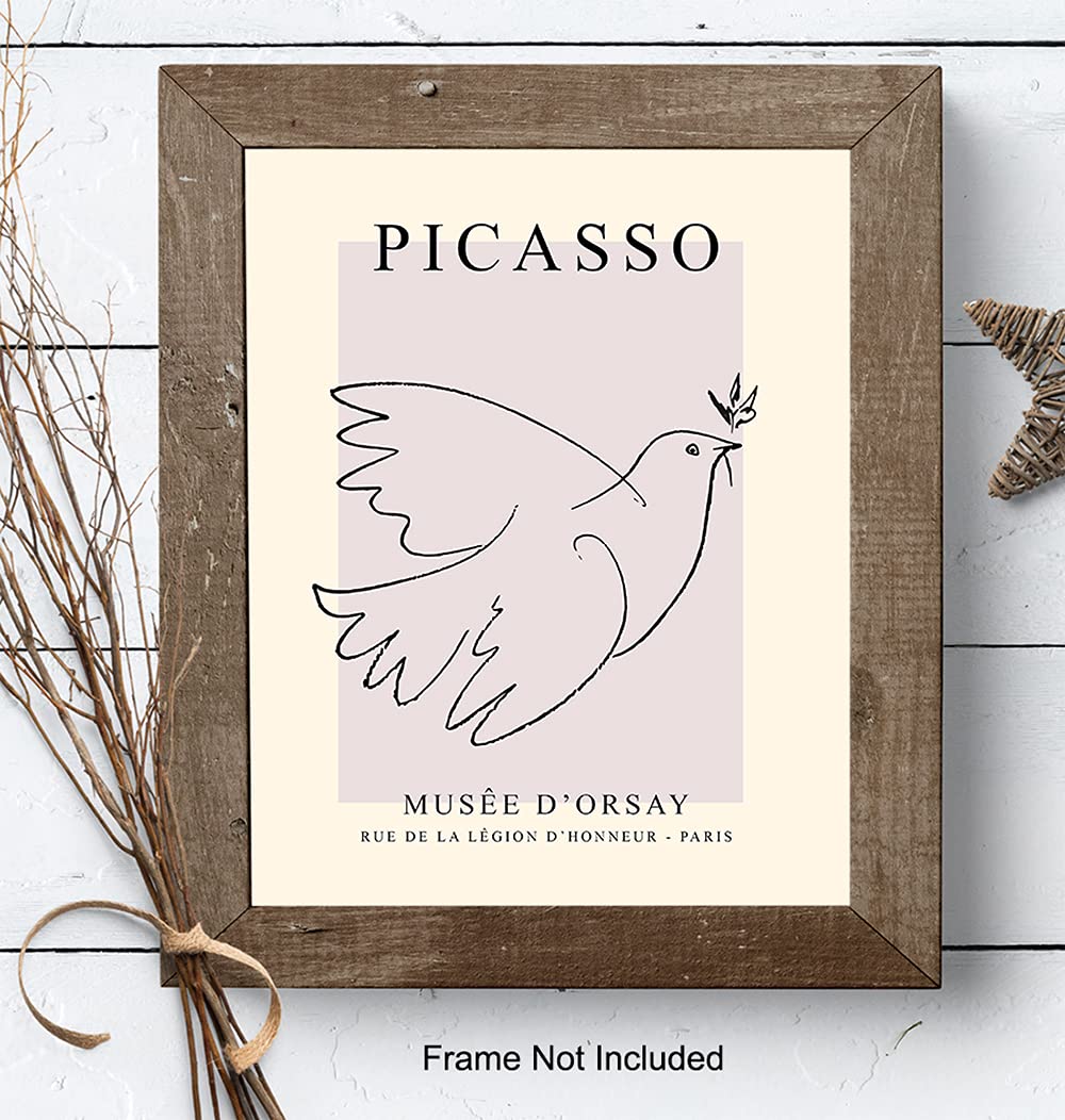 Buy Pablo Picasso Wall Art & Decor Pablo Picasso Poster 8x10 Picasso Wall Art Dove of
