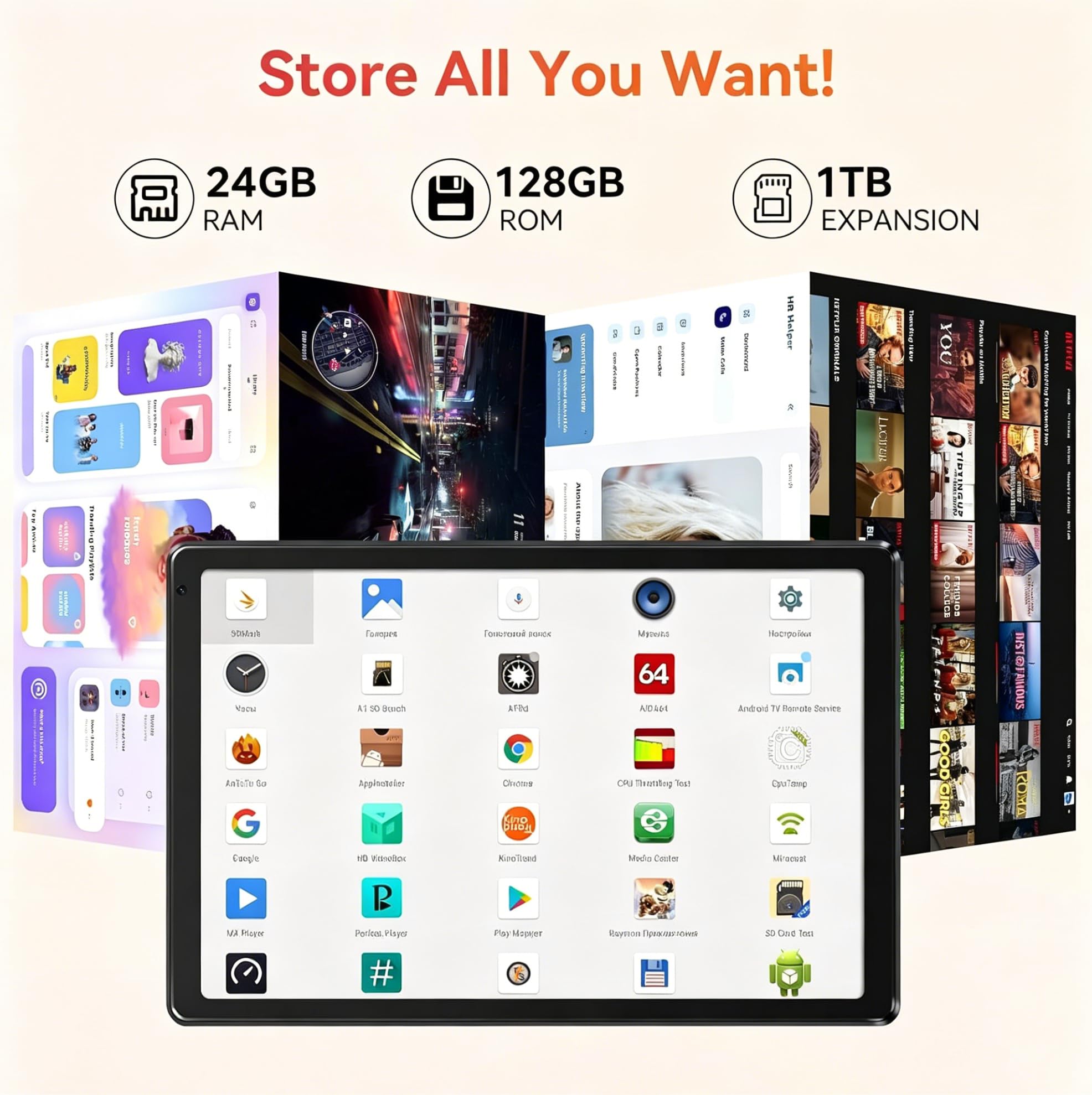 Amazon.com : Android Tablet with 10.1 inch 1280 * 800 IPS HD