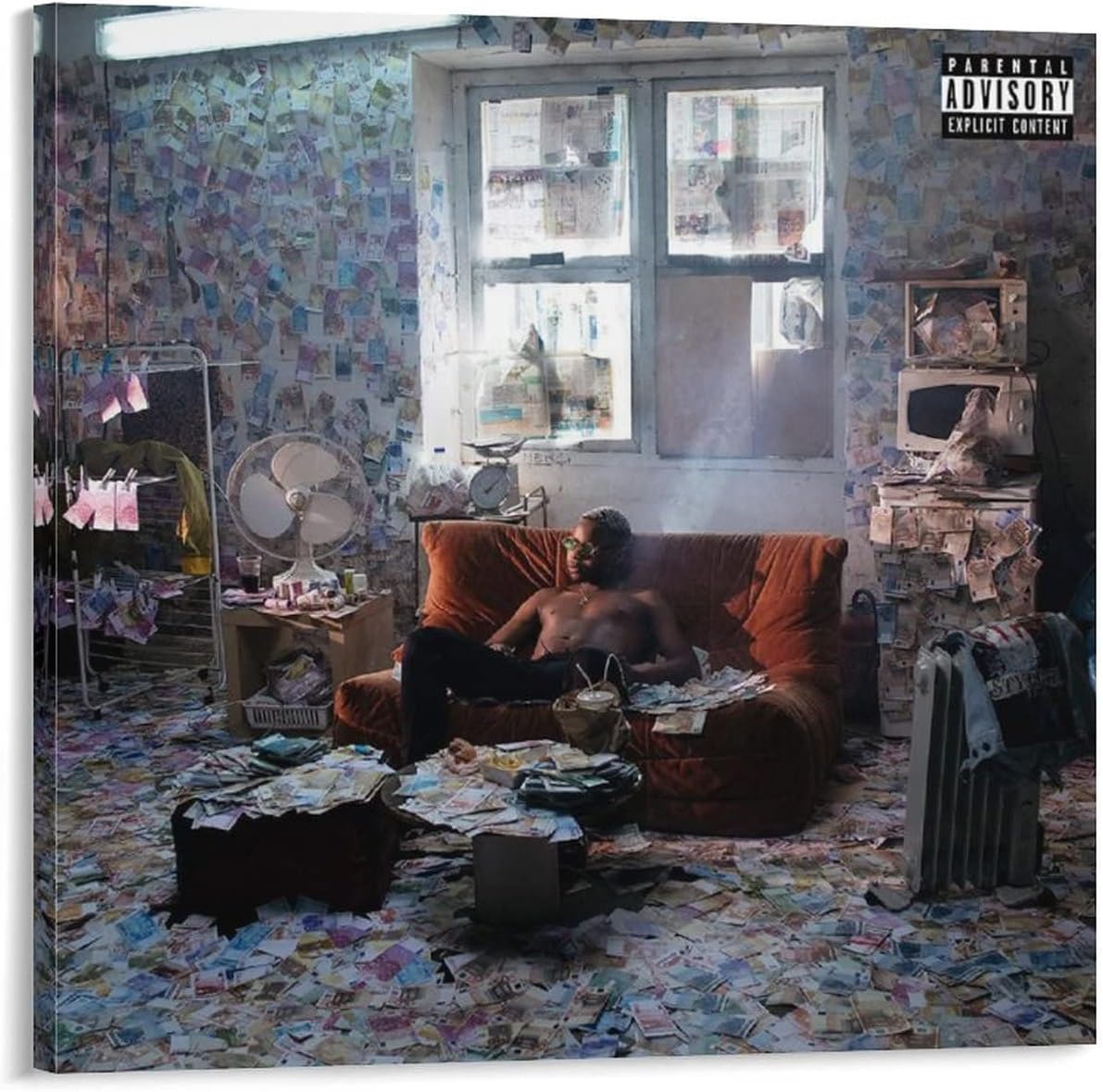 BRYMOR Leto A&h Trapstar 2 Kiffe La Mode Canvas Poster Bedroom Decor Sports Landscape Office Room Decor Gift Frame-style24x24inch(60x60cm)