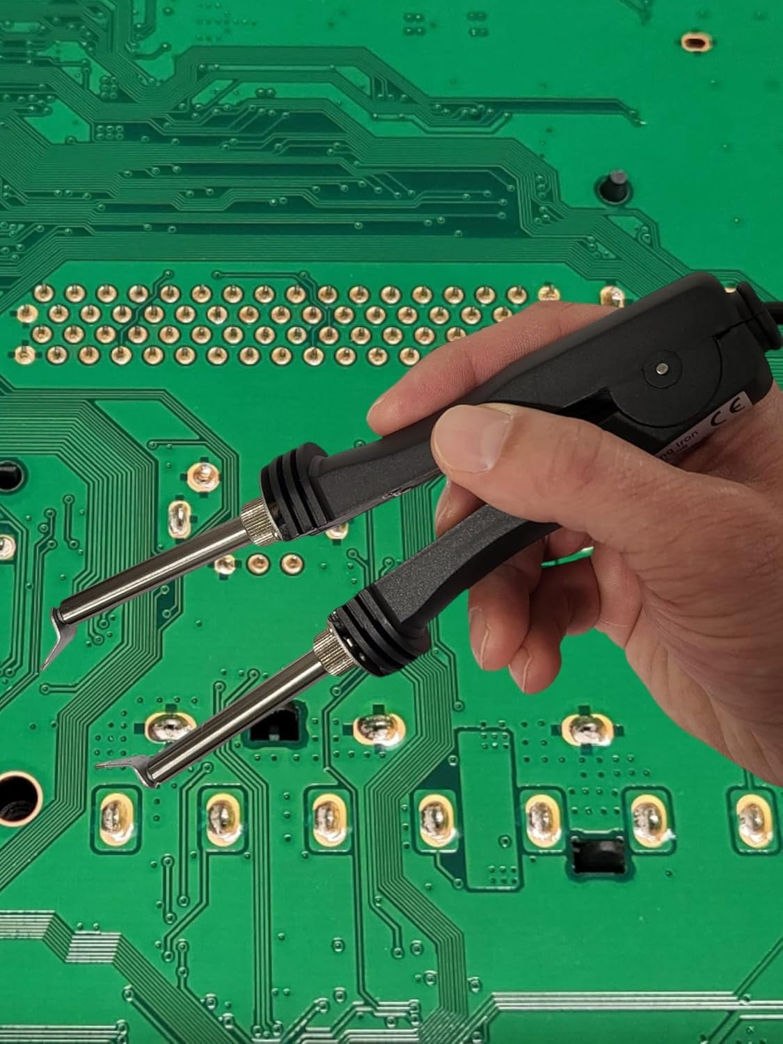 ANFEL Saldatore a Pinza AN-409 48W 220-240V Stazione Saldante Dissaldante Componenti SMD
