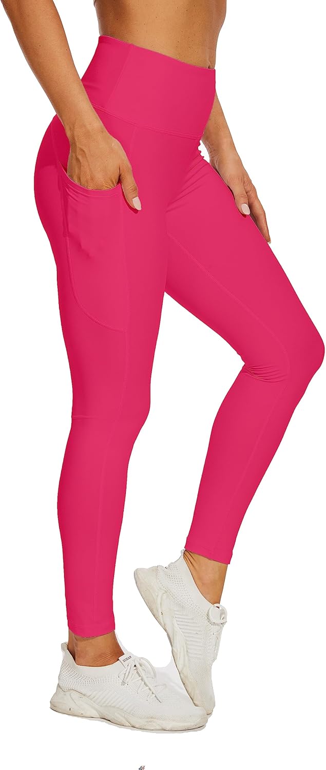 RAYPOSE Womens Workout Capri Leggings for Women with Pockets Plus Size Basic Pants Yoga Gym Casual Summer - Image 2