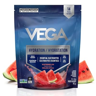 Vega Hydration Powder watermelon electrolyte zero sugar