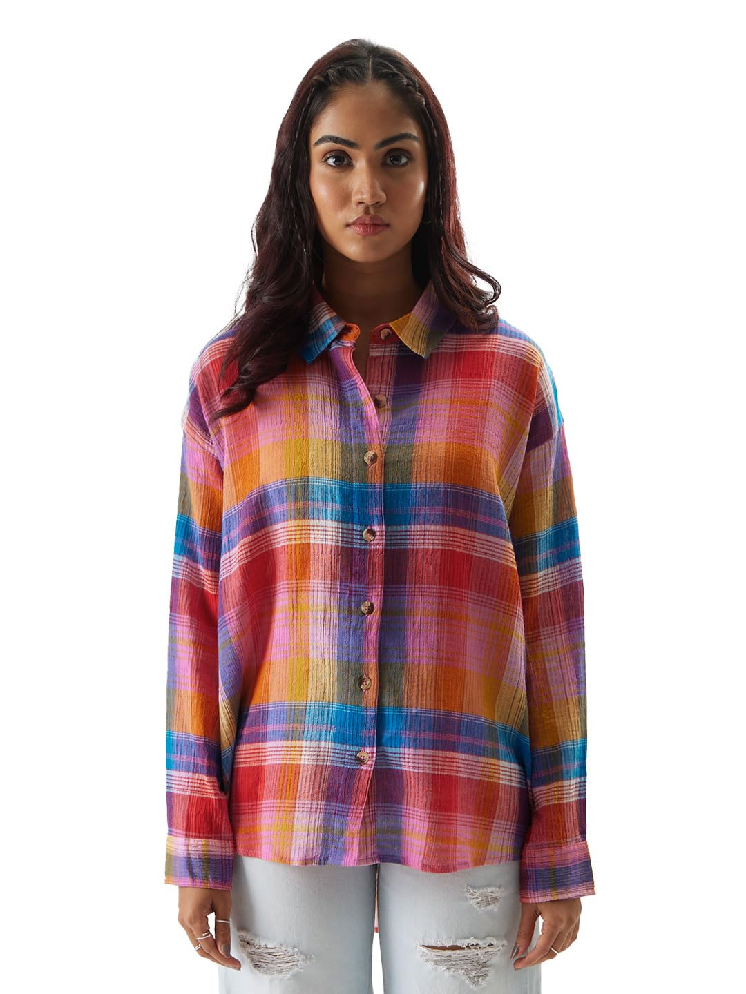 The Souled Store TSS Originals: Stained Glass Women Boyfriend Shirts