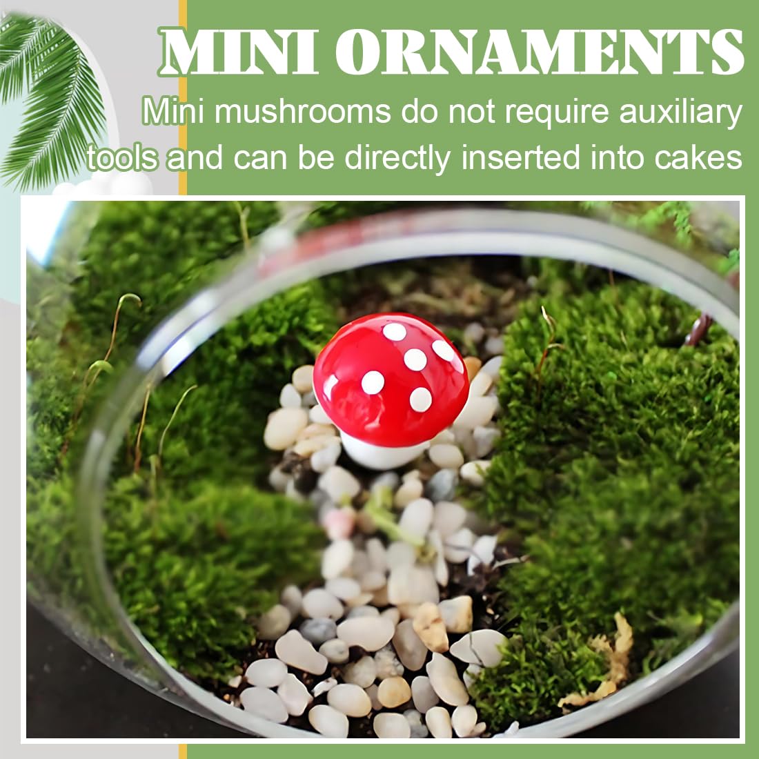 Lot De 60 Mini Champignons Décoratifs, 25 Mm, Amanites Mouches, Sur Drath, Pour Décoration D'Automne, Décoration De Table, Mariage, Anniversaire D'Enfant, Paysages Miniatures Et Jardin, Noël