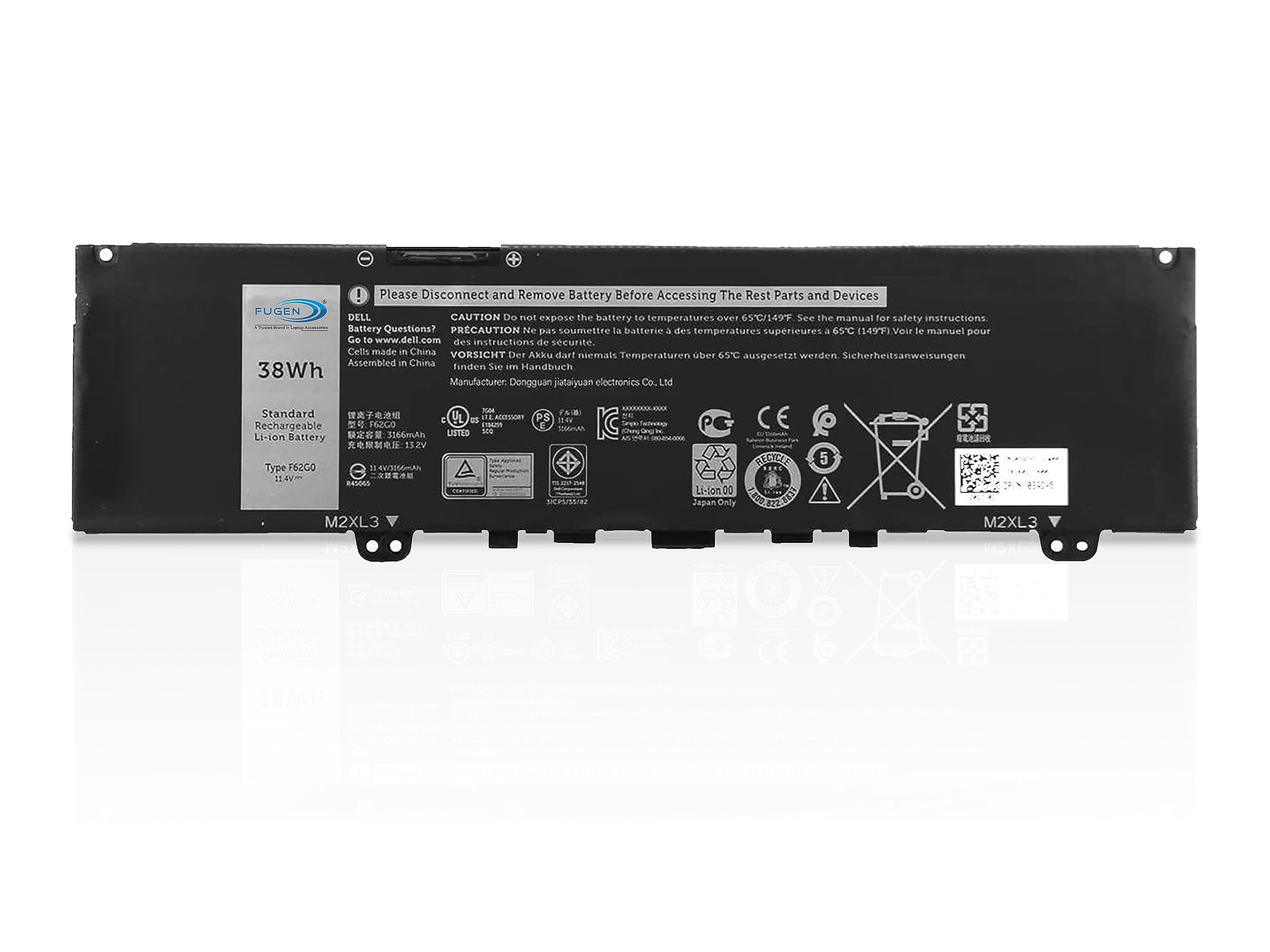 Batería De Repuesto Para Dell Inspiron 13 7000 7370 7380 7386 5370 7373 Series Vostro 5370 D1525s D1505g R1605s D2505g Lap