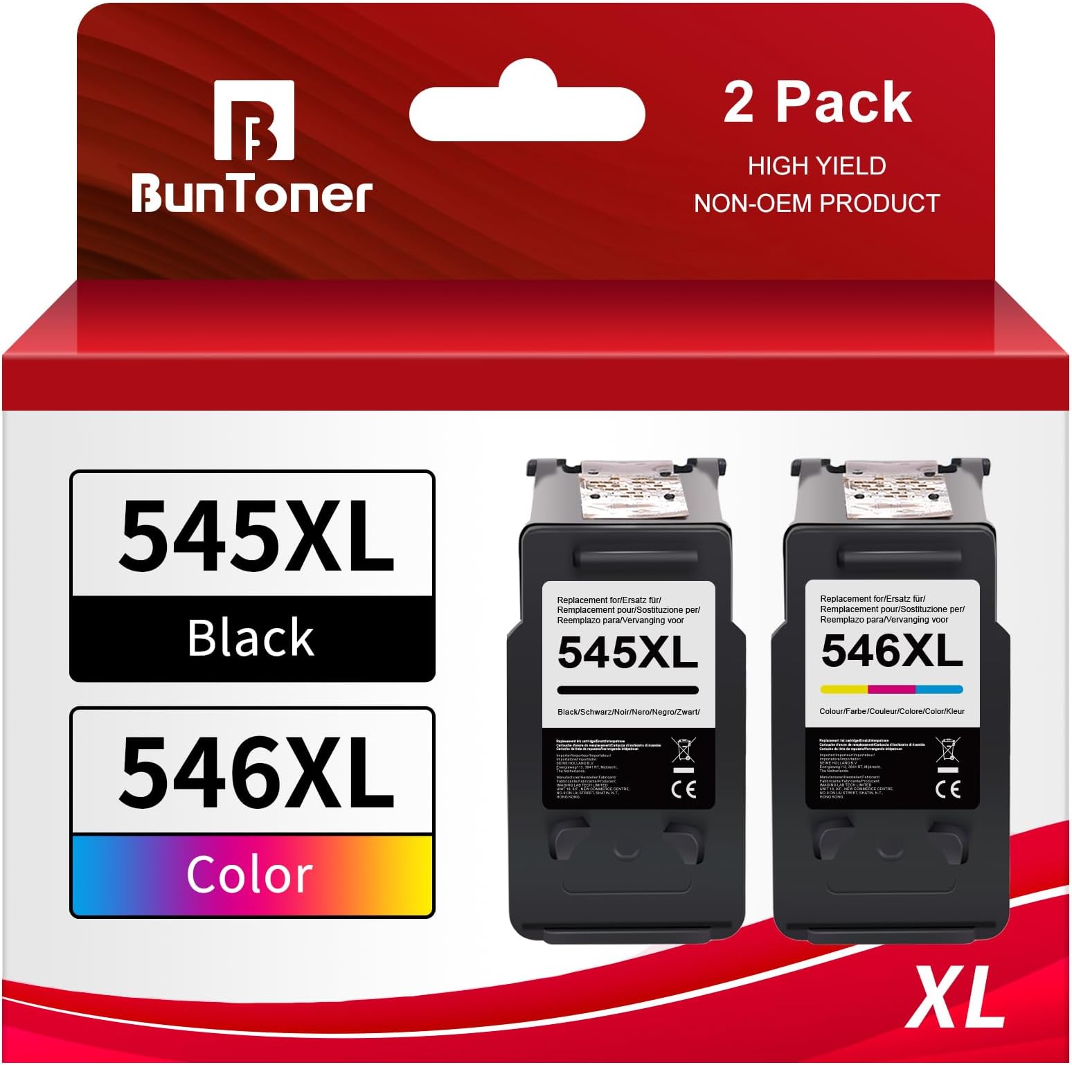 Cartucce Di Inchiostro BunToner Per Canon PG-545XL CL-546XL - Compatibili Con Pixma MX495, MG2550S, TR4550 - Foto 9