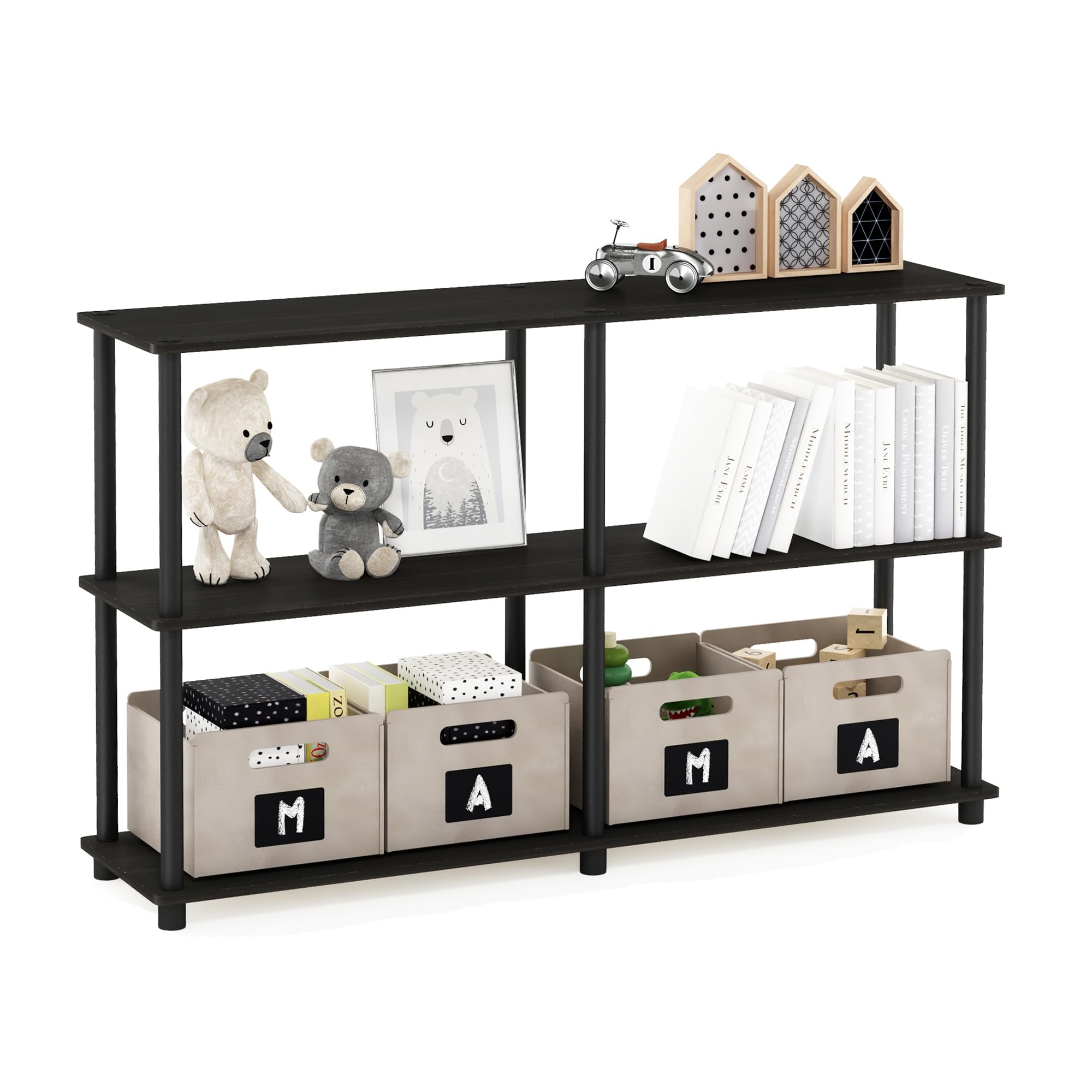 Amazon.com: Furinno TURN-N-TUBE Storage Shelves, 3-Tier 47.4 Wide