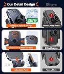 TORRAS [Ultra-Durable Cell Phone Holder for Car, Universal Mount Dashboard Windshield Vent Compatible with iPhone 14 13 12 11 Pro Max, Samsung Galaxy S20+ Ultra S10 Note Plus