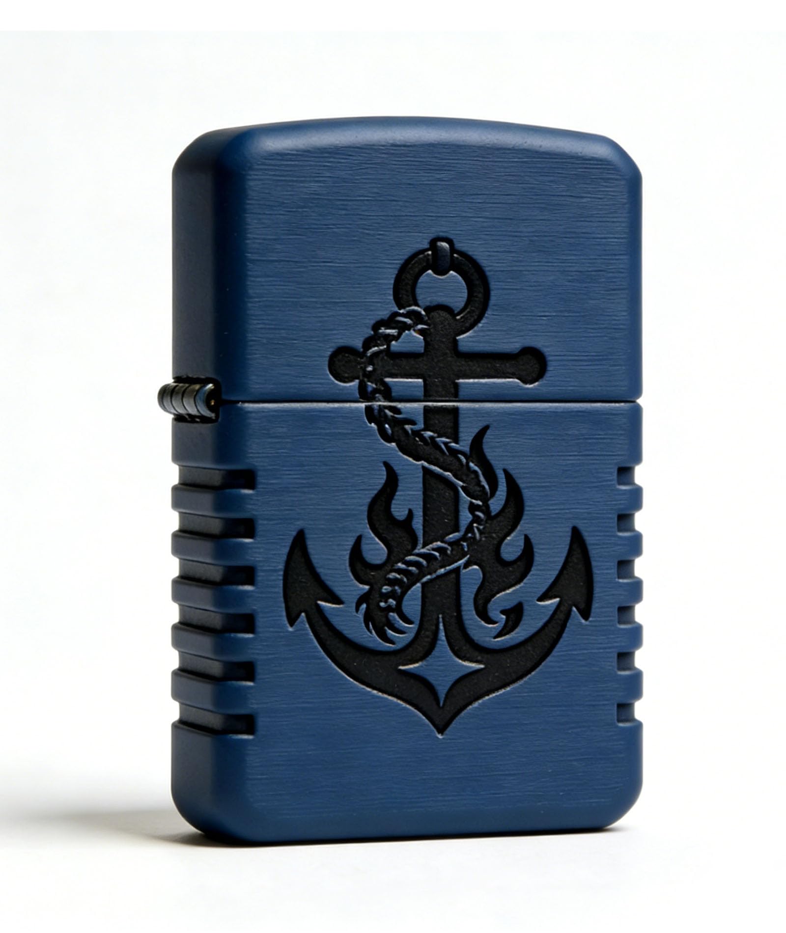 Vintage Dragon Anchor Carved Kerosene Lighter Windproof Grinding Wheel Flip Top Kerosene Lighter for Outdoor Use (D)