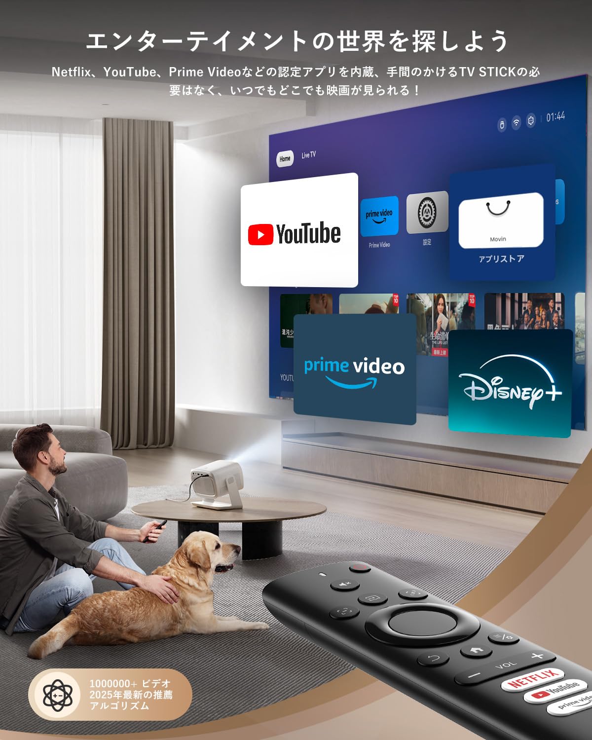 Amazon.co.jp: プロジェクター 家庭用【APP利用可能・270回転・4K対応