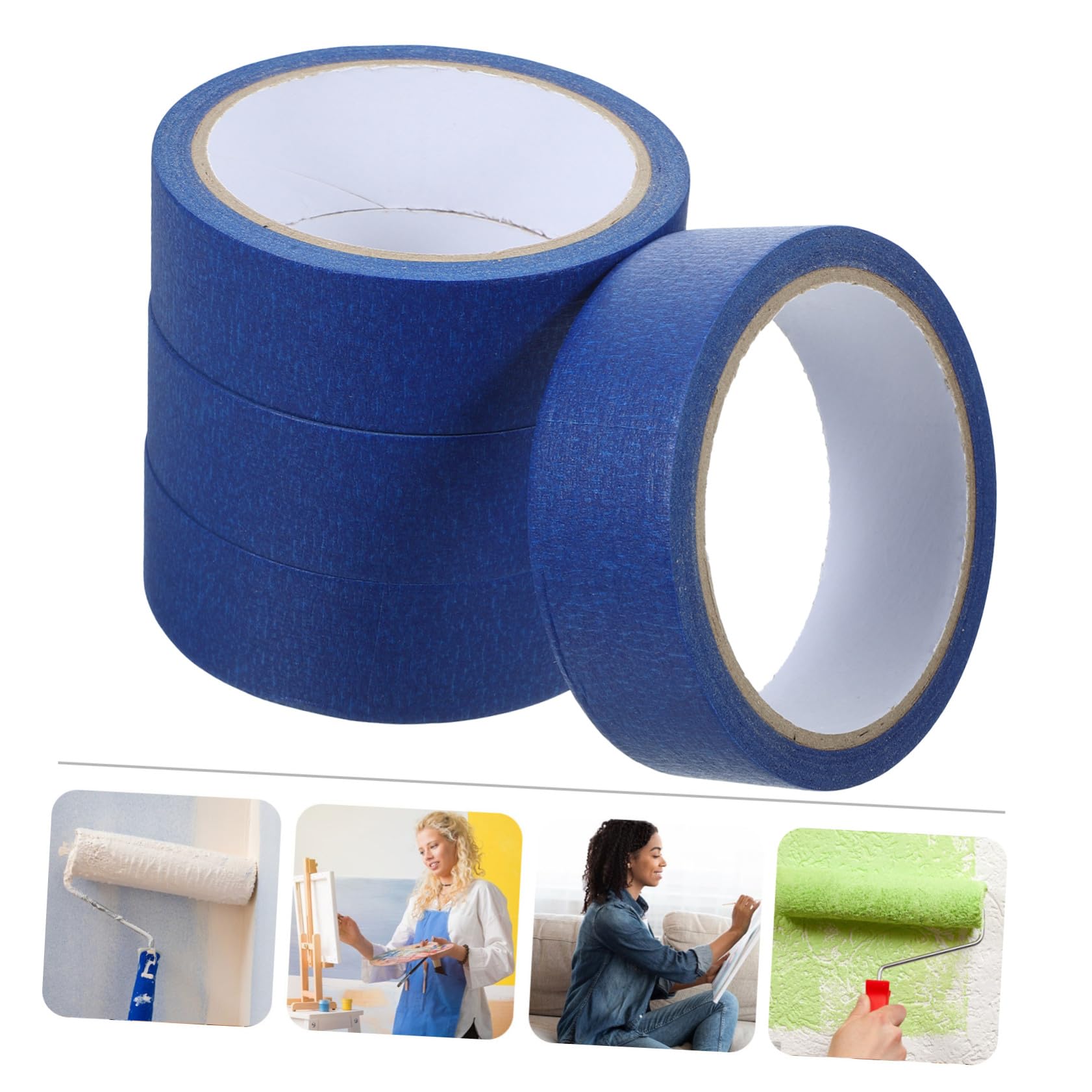 4rotoli Nastro Adesivo di Carta Nastro per Pittura per Mascheratura e Disegni