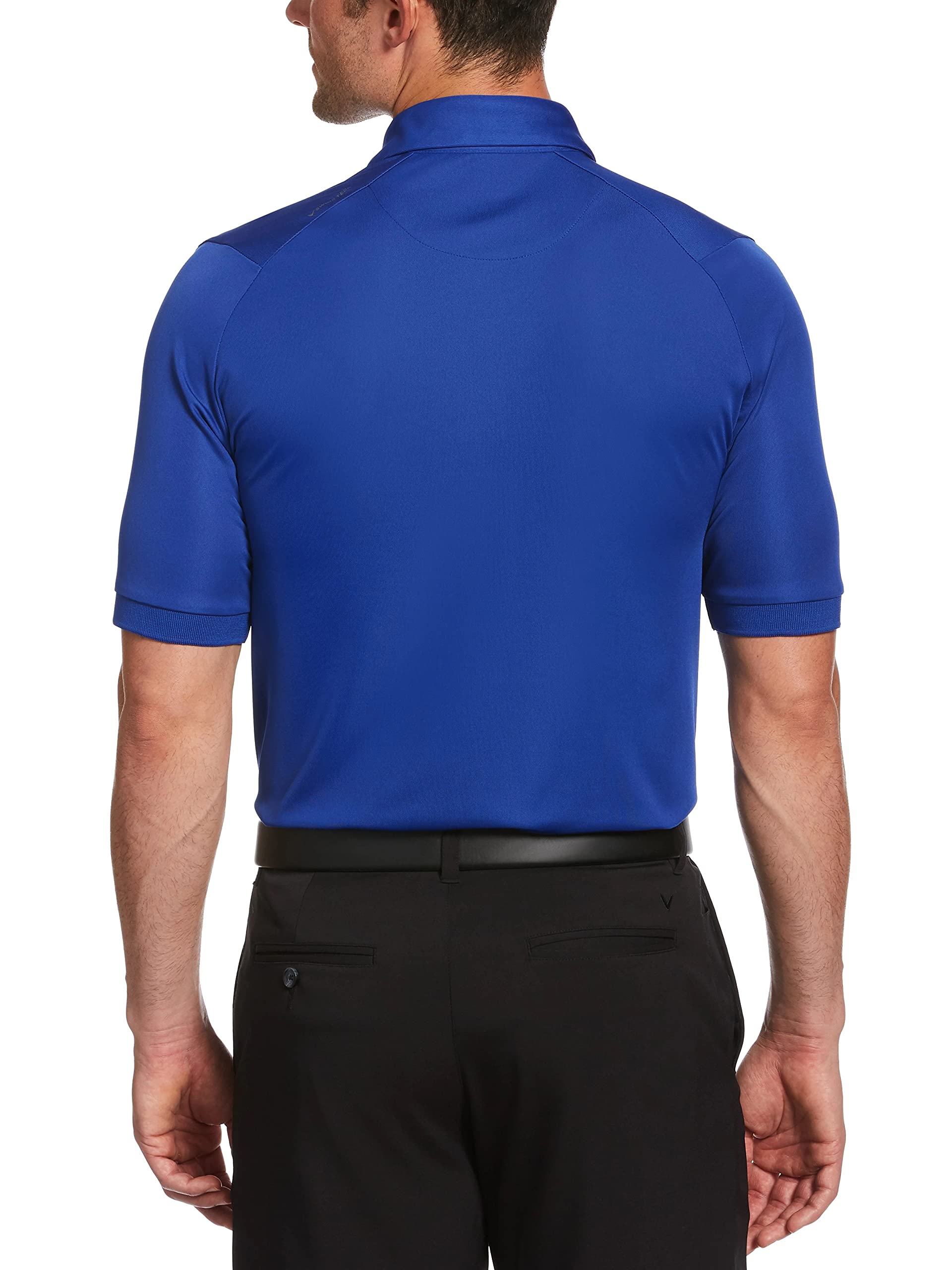 Callaway Polo de Golf de Manga Corta para Hombre, diseño de Ojo de pájaro teñido