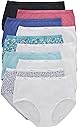Hanes Women's Underwear Brief Pack, 10-Pack, Full-Coverage Brief Panties, Moisture-Wicking Underwear for Women