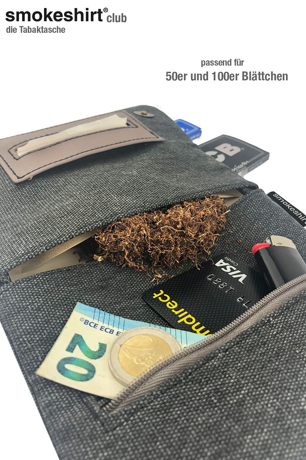 Vvikizy Sac Blague à Tabac Blague à Tabac En Cuir Pour Cigarettes, Filtre, Pochette à Tabac En