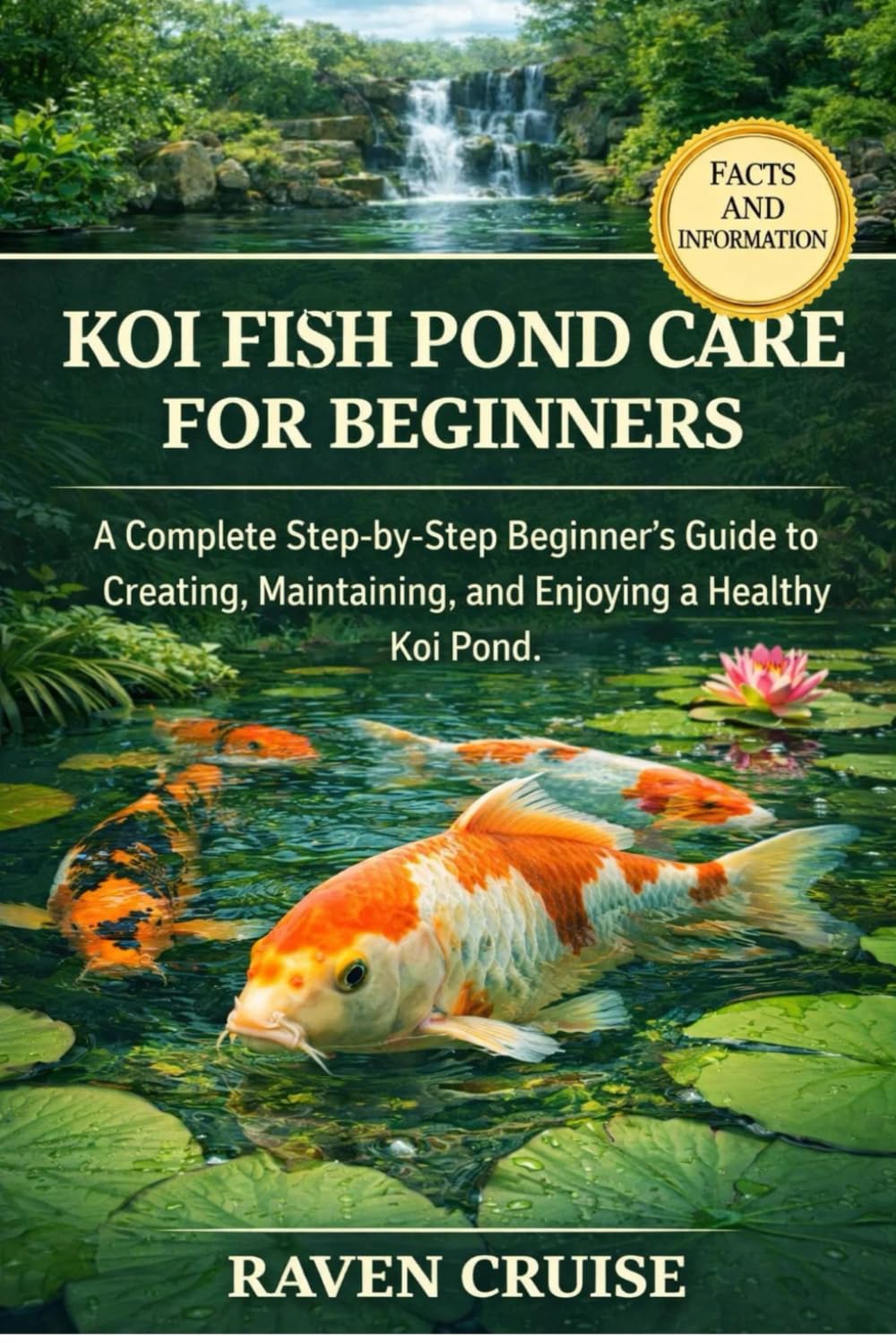 KOI FISH POND CARE FOR BEGINNERS: A Complete Step-by-Step Beginner’s Guide to Creating, Maintaining, and Enjoying a Healthy Koi Pond.