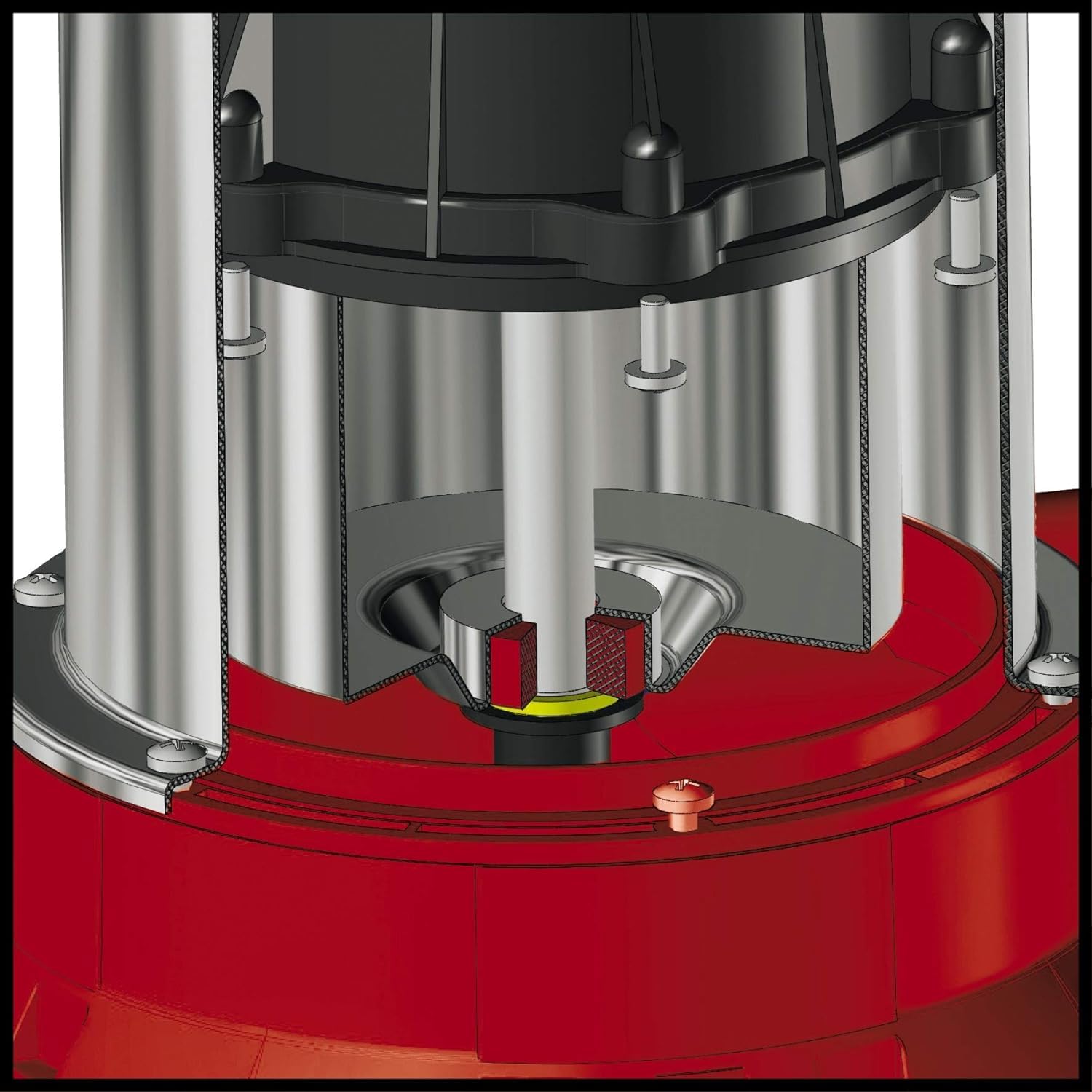 Einhell Tauchdruckpumpe GC-PP 900 N (900 W, 6.000 l/h max. Fördermenge, 7m max. Eintauchtiefe, Edelstahlgehäuse, Schwimmerschalter, 2 Aufhängeösen)
