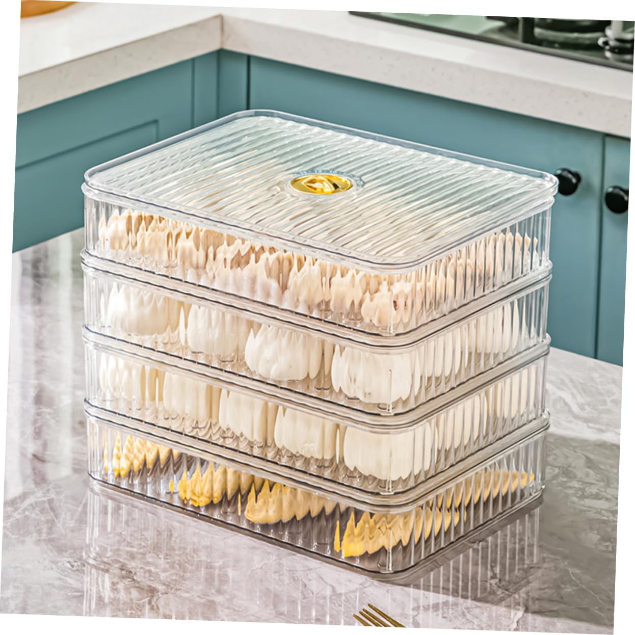 Pet Material Refrigerator Storage Box Fridge Fruit Vegetable Storage Container Cover for Kitchen Organizers