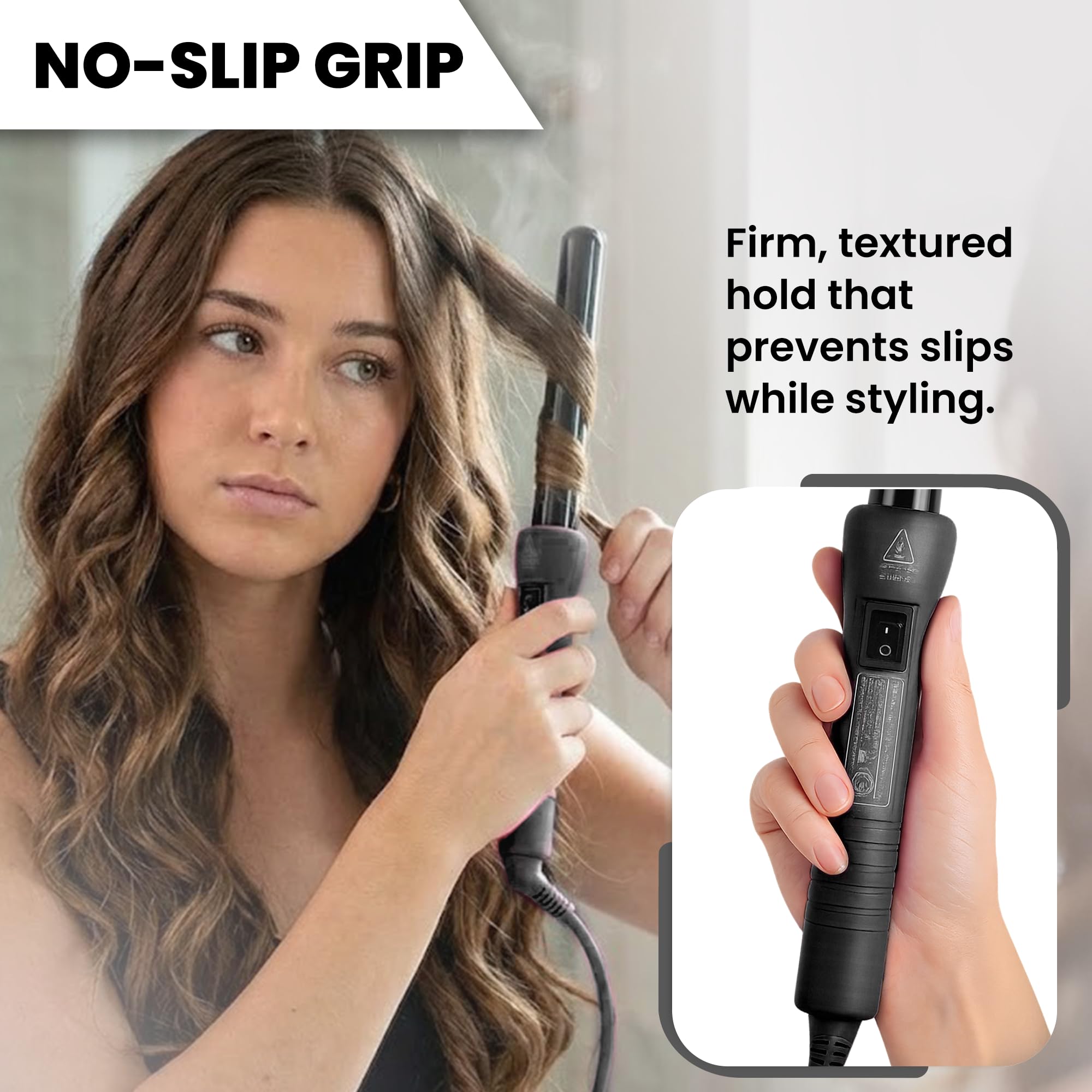 Amazon.com: Herstyler Grande Ceramic Curling Wand - 1 inch  display picture 1