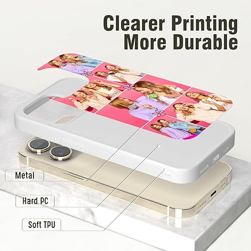 Miniatura 9 de Carcasas para teléfono con fotos personalizadas, collage de fotos para mujer, funda estética para iPhone 11, 12, 13, 14, 15 Pro Max Plus Mini, para