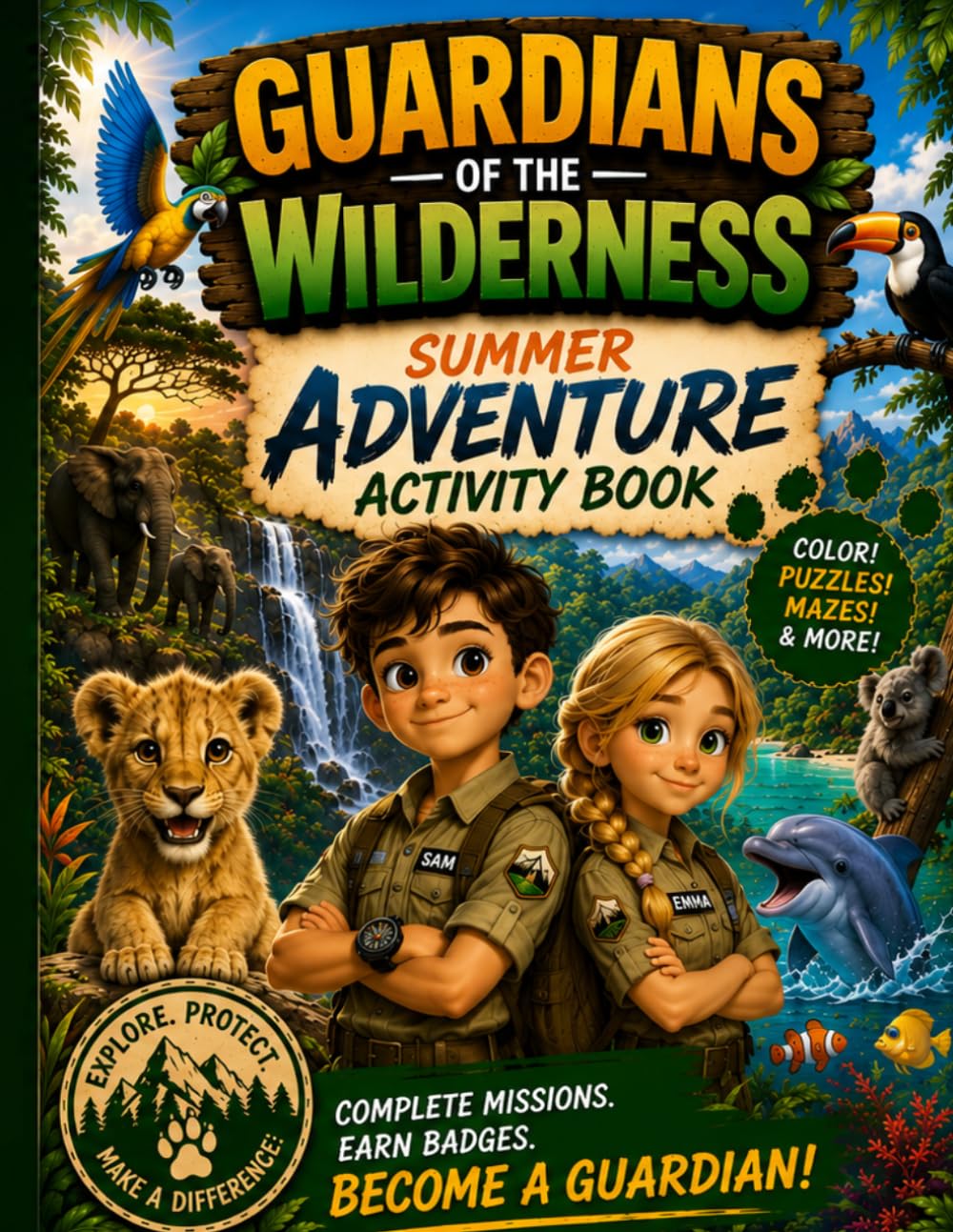 Guardians of the Wilderness: Summer Adventure Activity Book