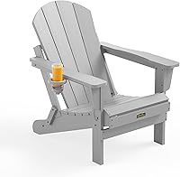 Vista 43 de SERWALL - Silla plegable Adirondack para patio, jardín, exterior, resistente a la intemperie, sillas para hoguera, color naranja