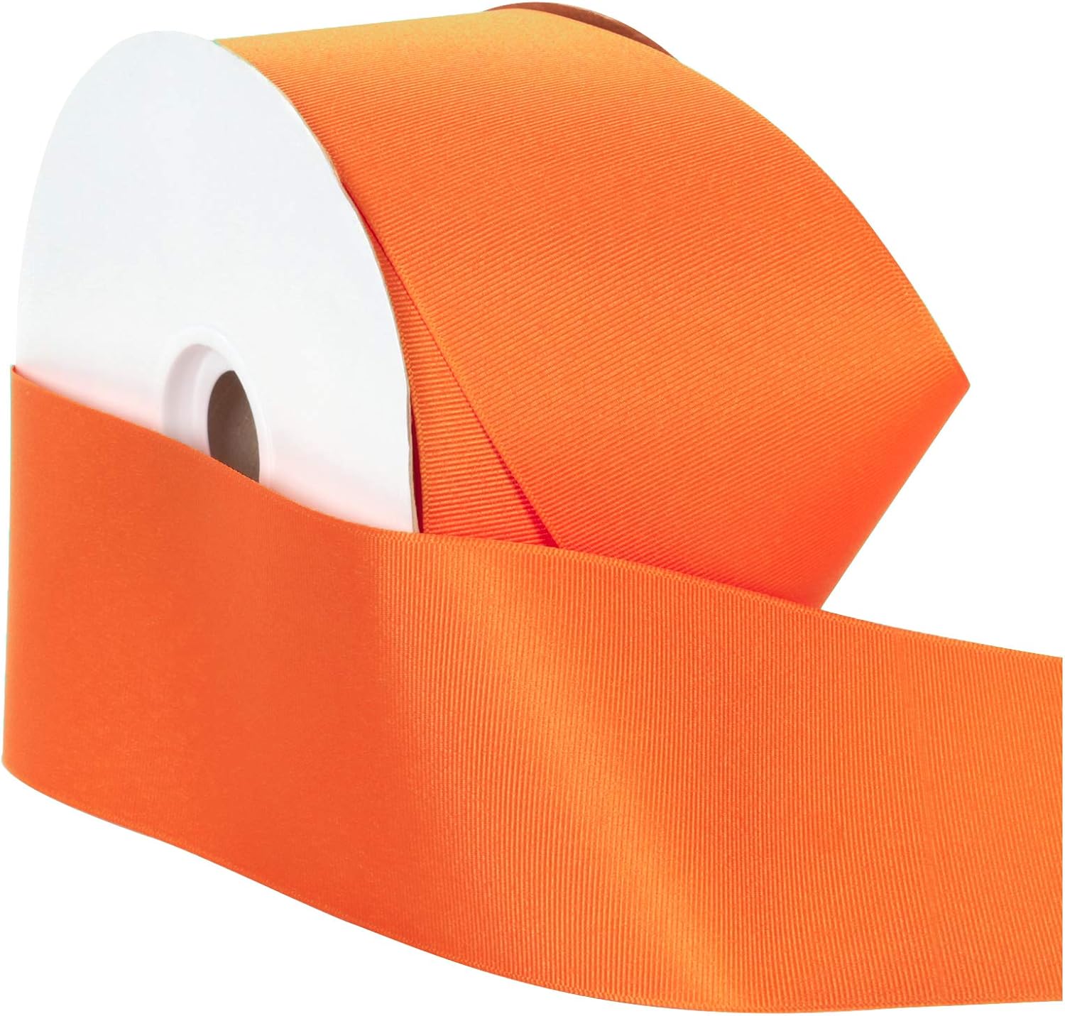 Berwick Offray 3" Grosgrain Ribbon, Torrid Orange, 50 Yards