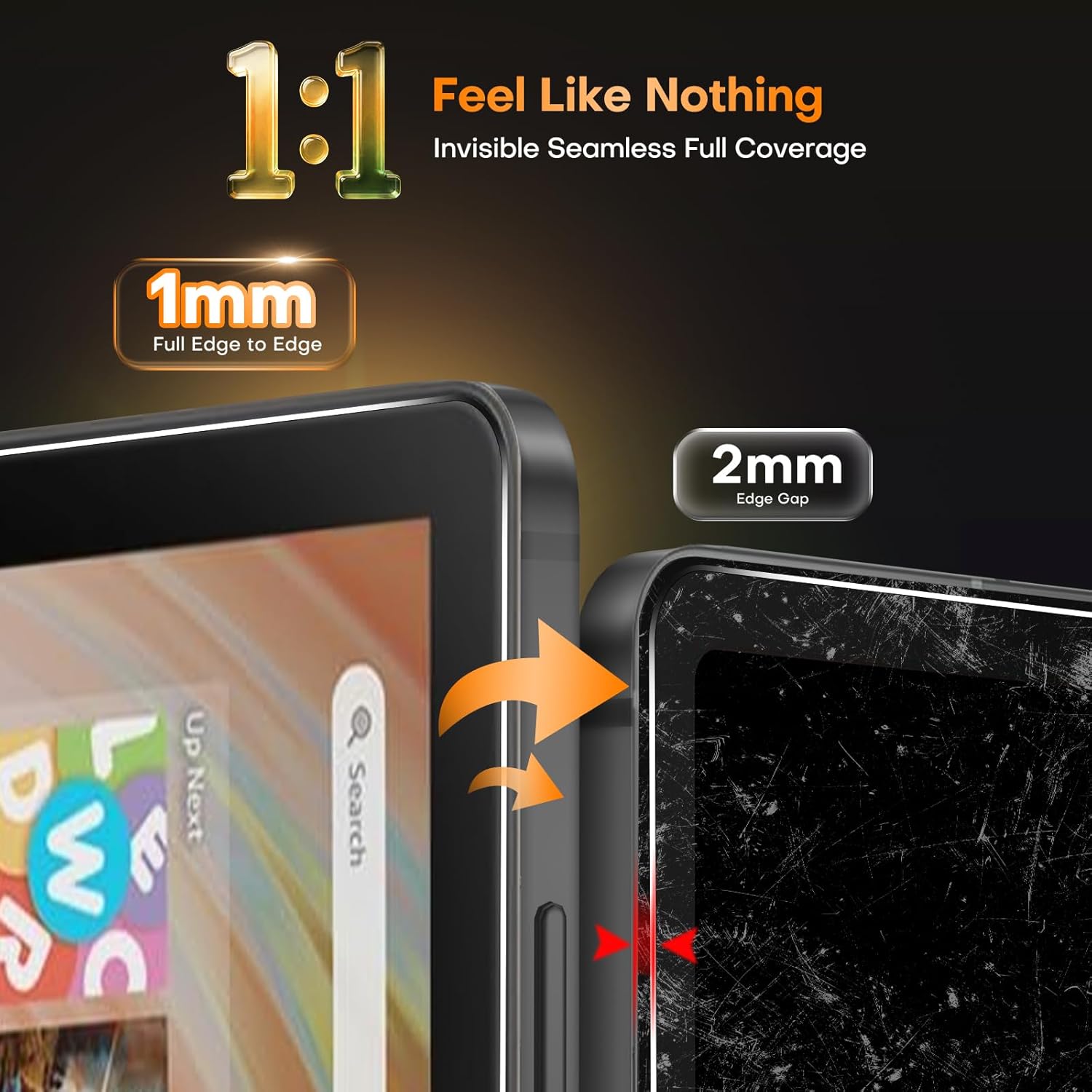 OMOTON Screen Protector for Amazon Fire HD 10 Tablet (13th/11th Generation, 2023/2021 Released)/Fire HD 10 Plus/10 Kids/Kids Pro All-New 10.1 Inch, TOP 9H+ Tempered Glass with Easy Installation Tray, Bubble-Free & Scratch-Resistant