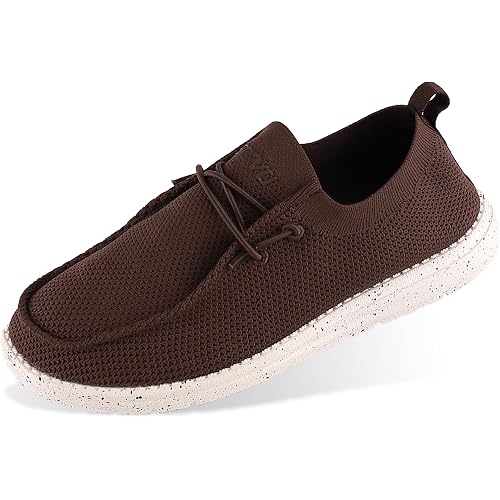 ASITVO Men's Wide Loafers Slip-ons Boat Casual Dress Walking Shoes Big Size