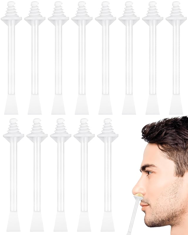 Espátulas para aplicação de cera nasal Difenni com duas pontas em ABS, Pacote com 100