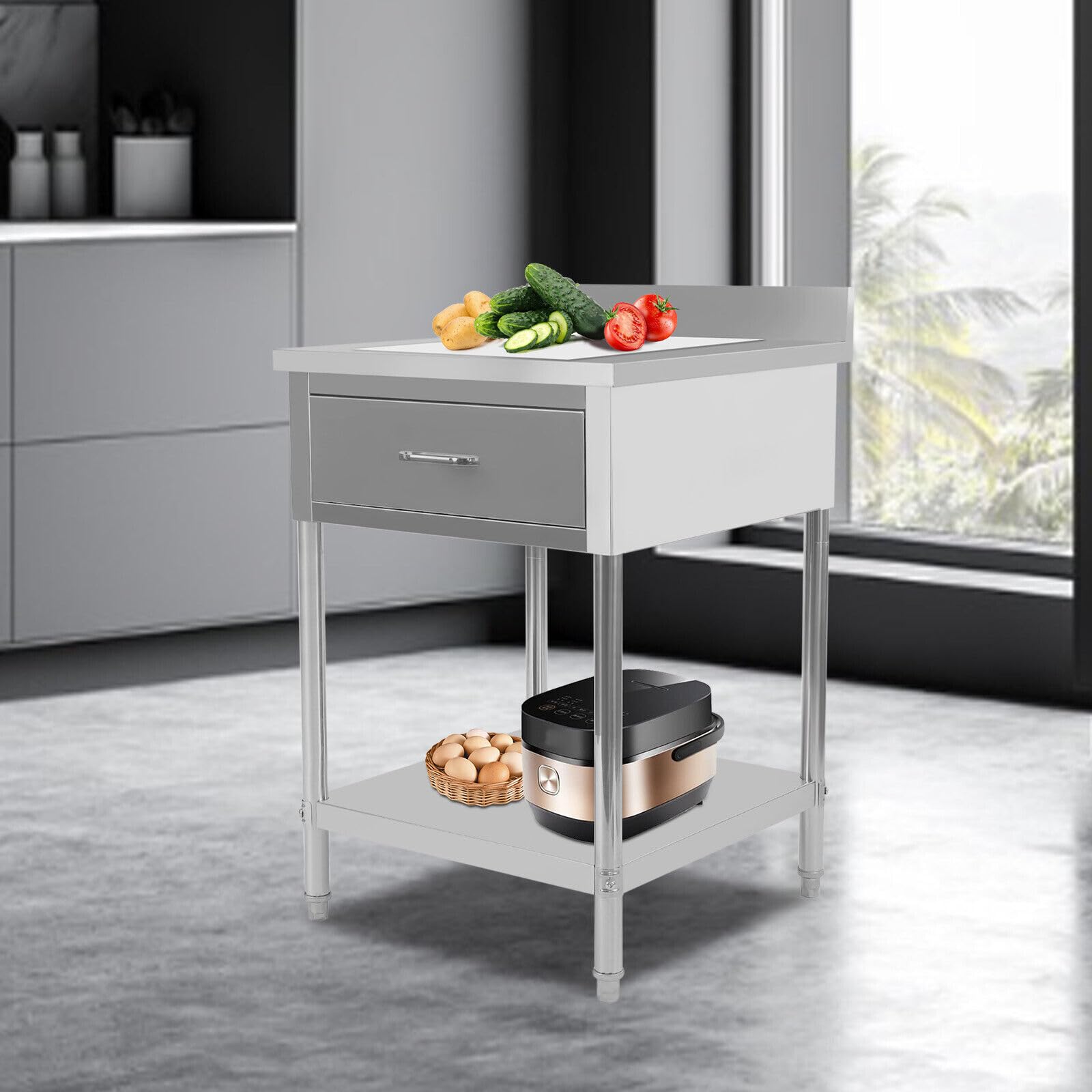 Stainless Steel Kitchen Prep Table, 24