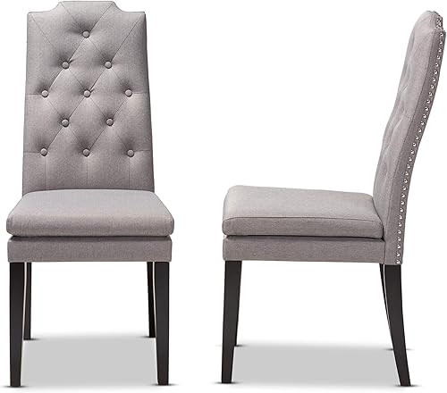 Miniatura 9 de Baxton Studio Dylin Silla de comedor contemporánea de piel sintética, color blanco, paquete de 2 (120-2P-6601-HIT)