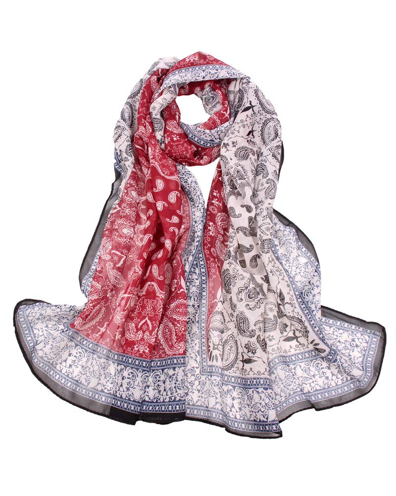 Scarfs for Women Summer Breathable Lightweight Scarf Slim Polyester Long Soft Neck Scarves