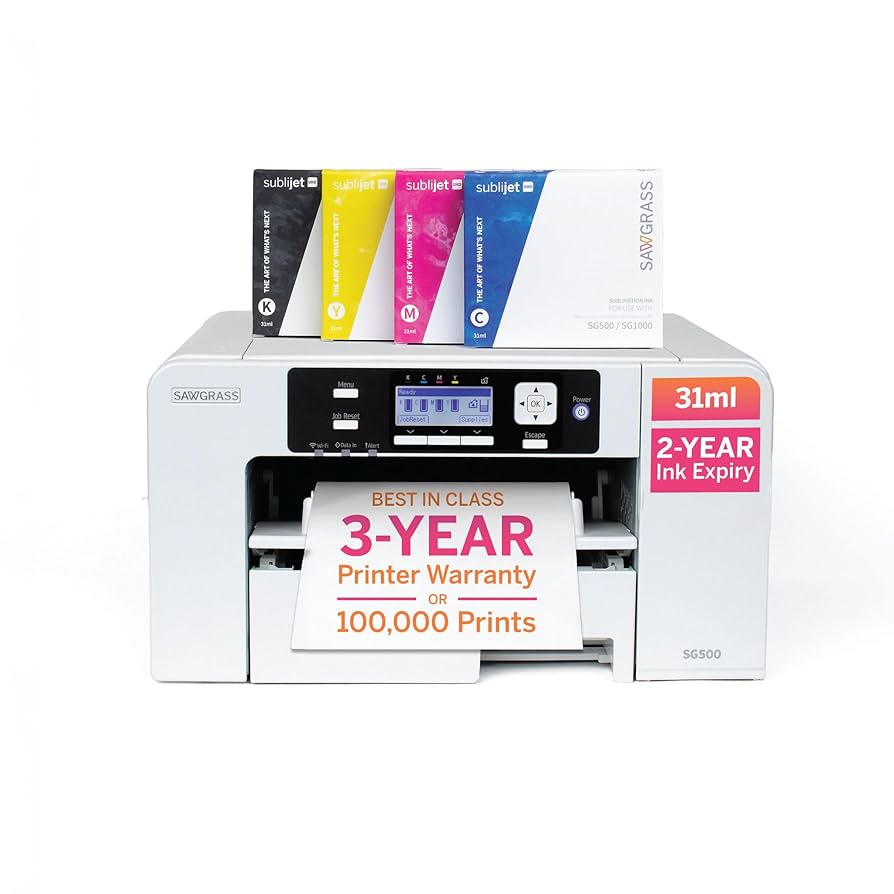 SAWGRASS SG500 サブリメーションプリンター Amazon.com: Sawgrass SG500 Sublimation Printer Bundle