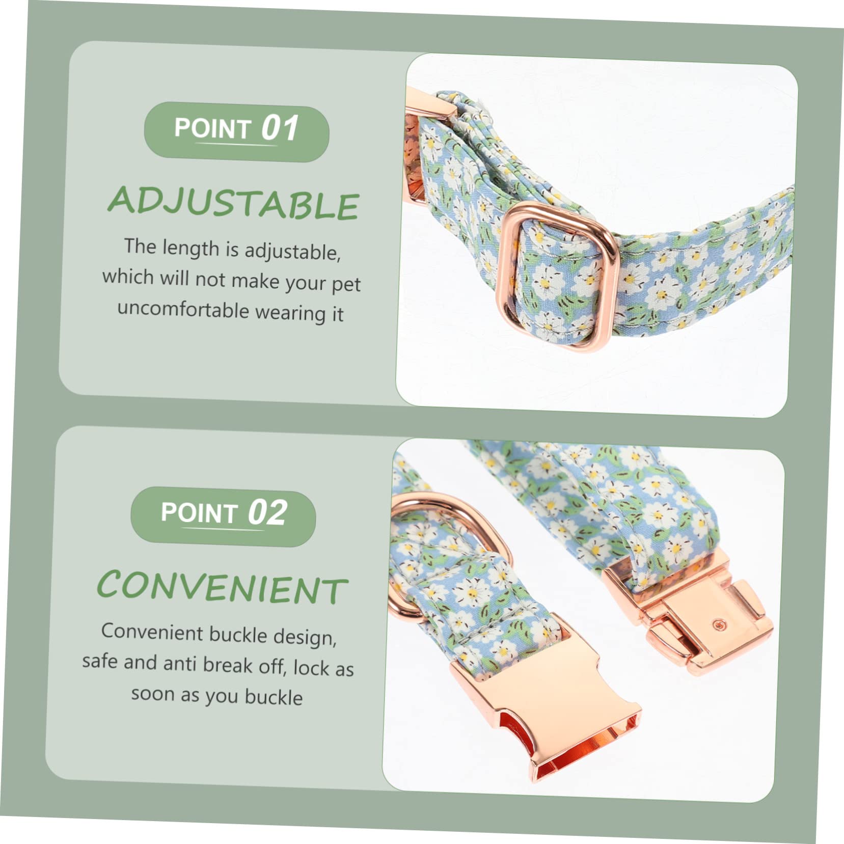 PRETYZOOM 4 Pz Collare Per Animali Domestici Ornamento Del Collo Del Cucciolo Gatto Lega L'anello Al Collo Collari Decorativi Per Cani Decorazioni Floreali Sciarpa Cotone Scritte